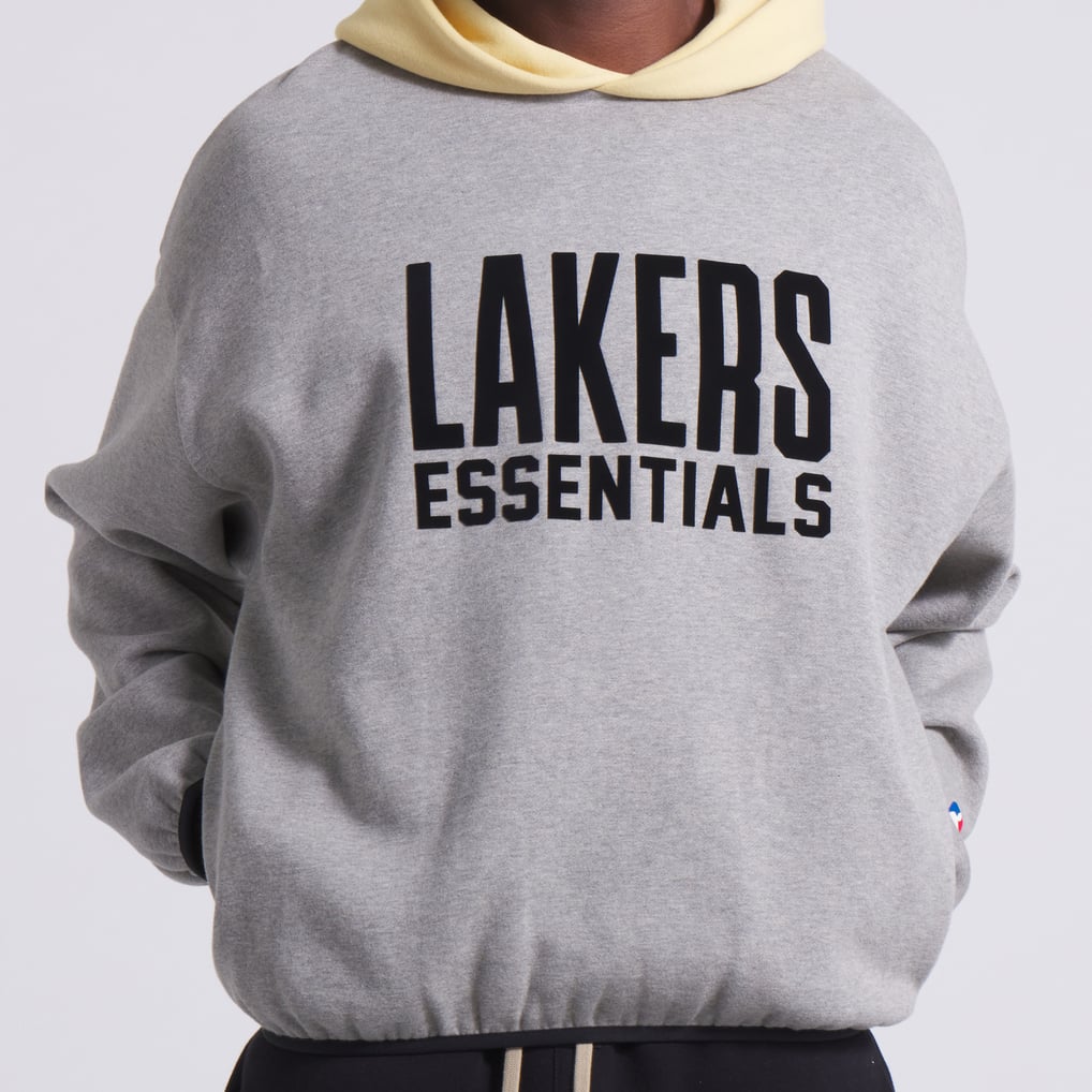 ロサンゼルス・レイカーズ × Fear Of God Essentials フーディー ユニ 