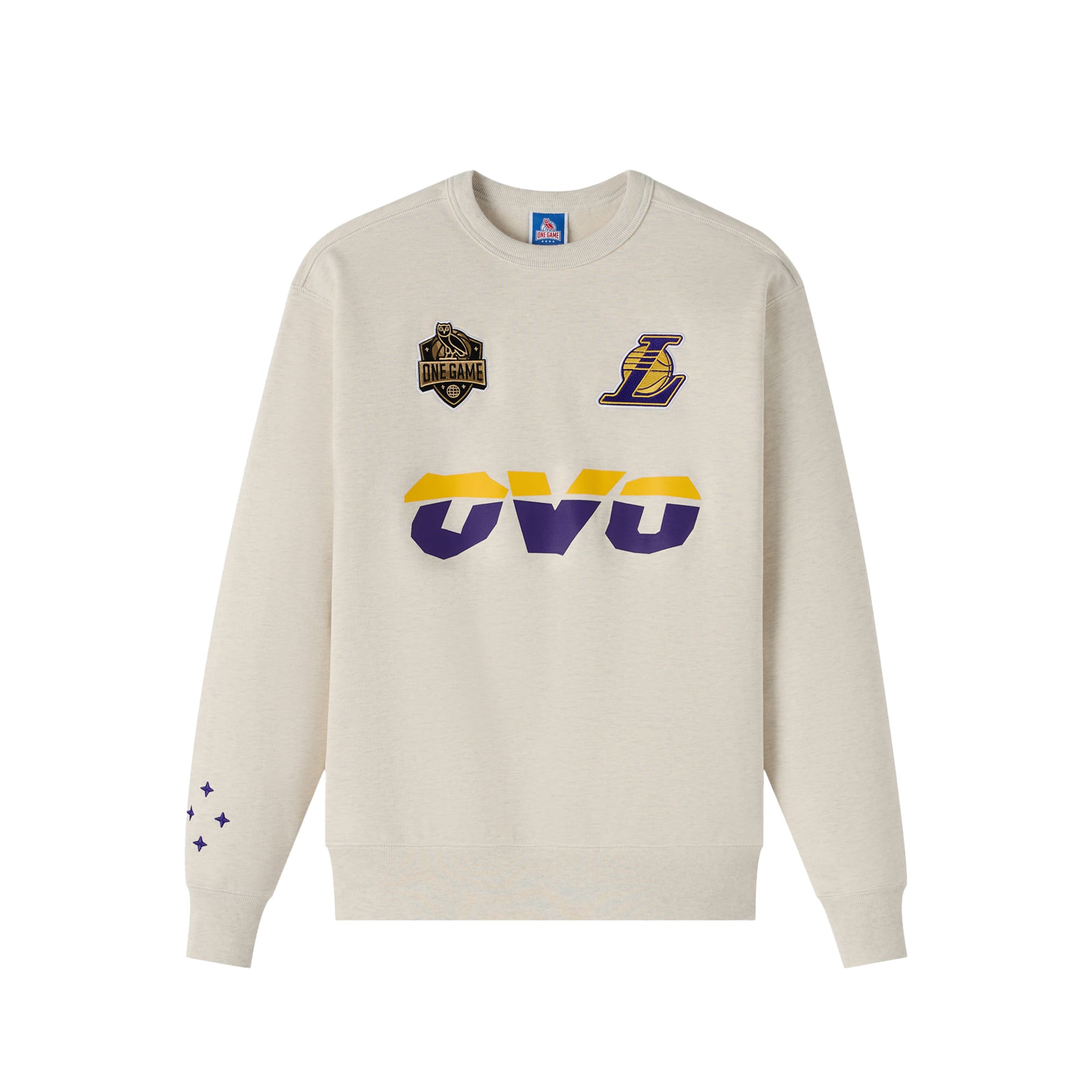Los Angeles Lakers X OVO Relaxed Fit Crewneck Sweatshirt - Mens