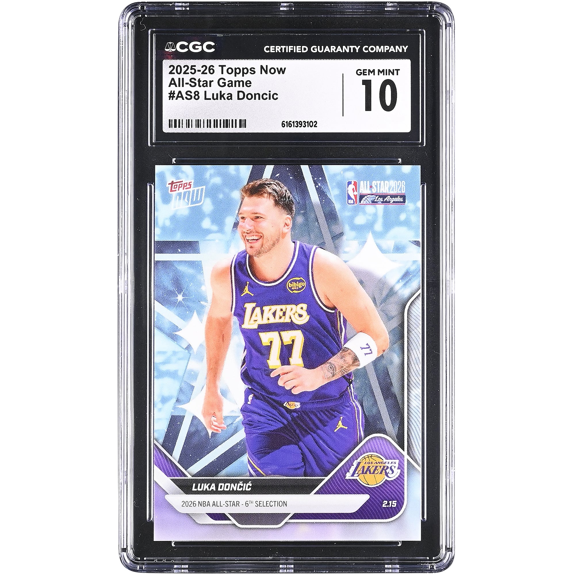 Luka Dončić Los Angeles Lakers 2025-26 Topps Now All-Star Game #AS8 CGC Authenticated Card