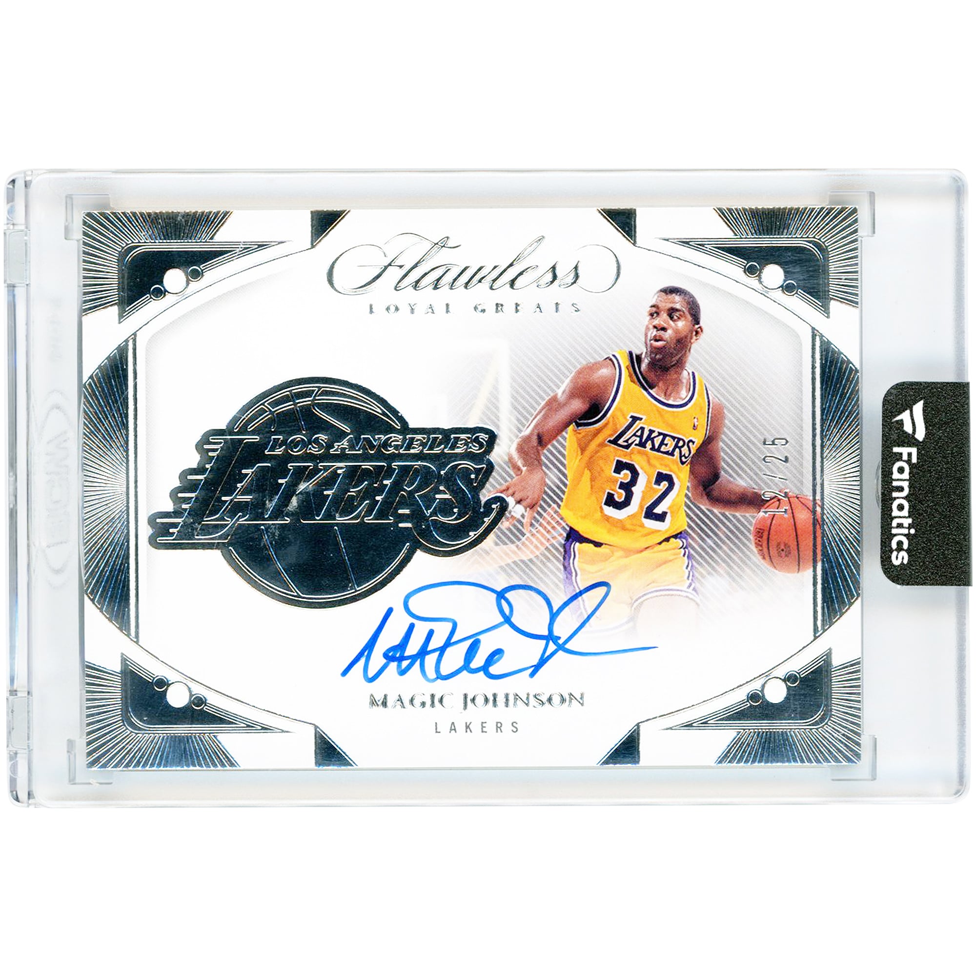 Magic Johnson Los Angeles Lakers Autographed 2023-24 Panini Flawless Loyal Greats #FLG-MJO #12/25 Card