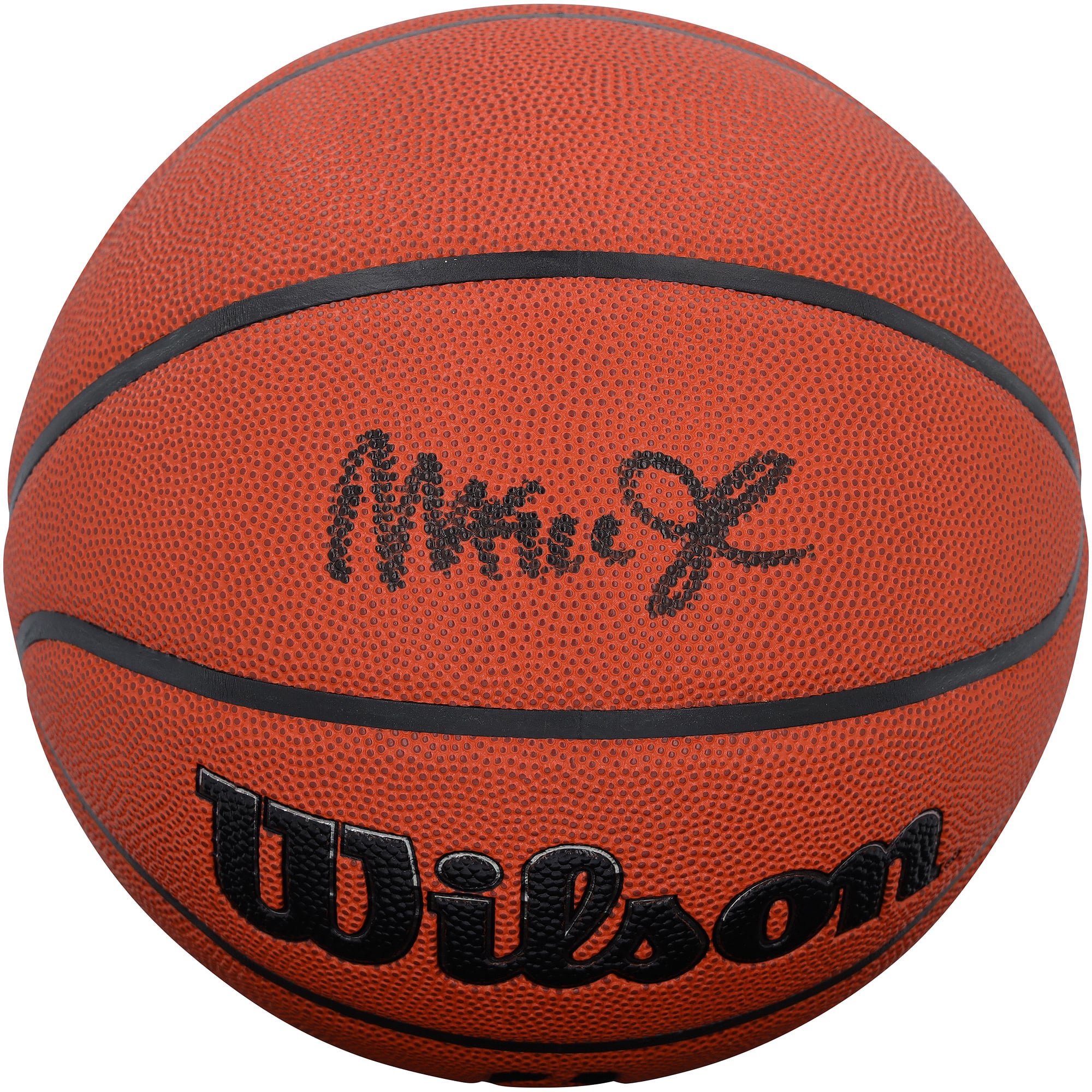 Ballon de basketball d'intérieur/extérieur autographié par Magic Johnson, Los Angeles Lakers, Wilson Authentic Series