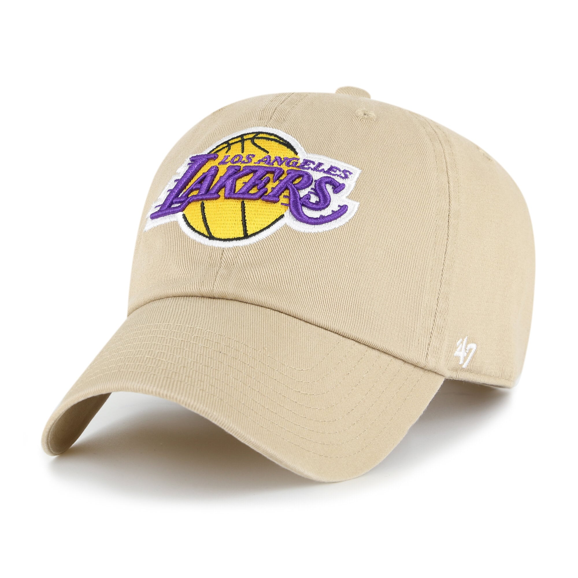 Men's Los Angeles Lakers '47 Khaki Logo Clean Up Adjustable Hat