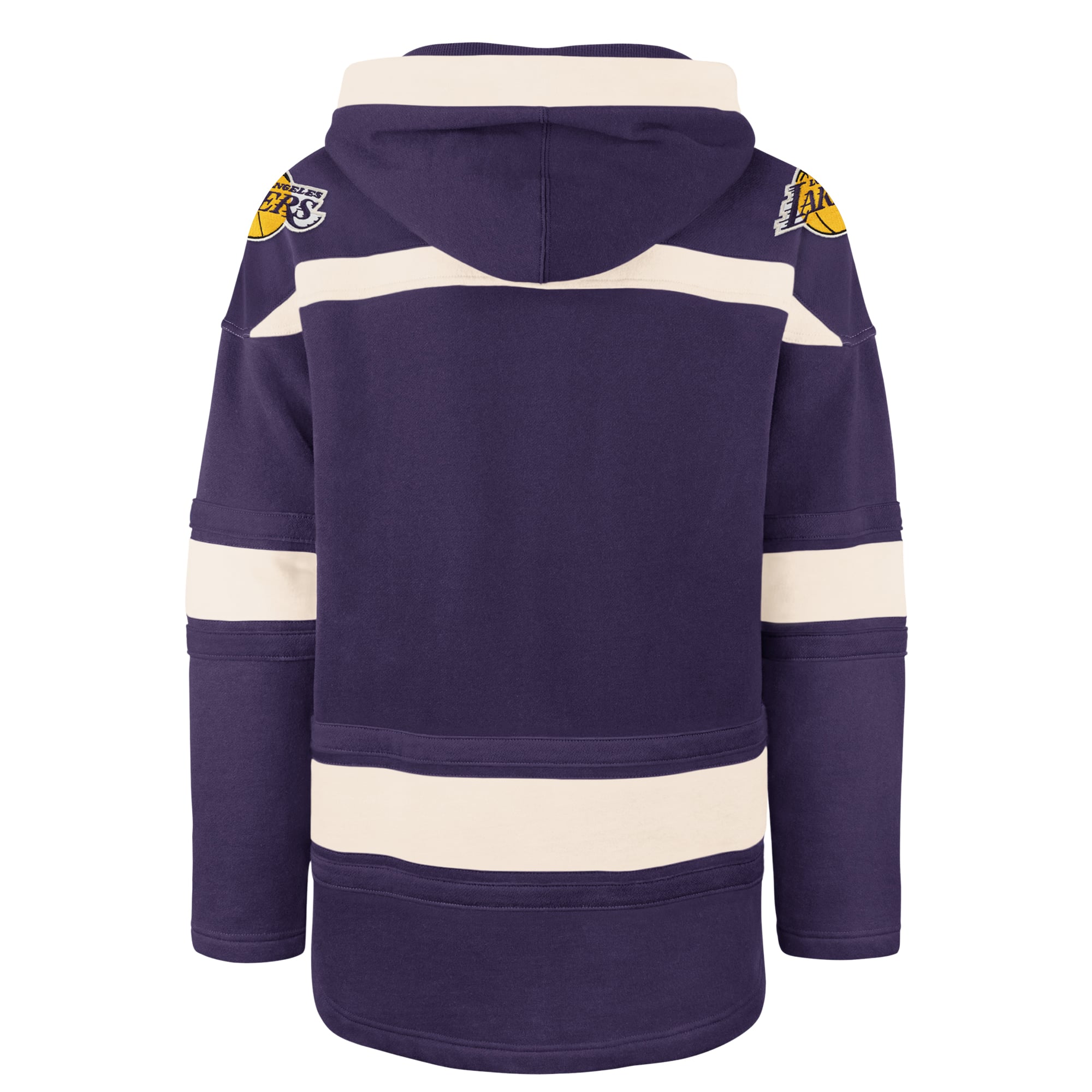 Sweat à capuche Lacer violet Los Angeles Lakers '47 pour homme, grandes tailles