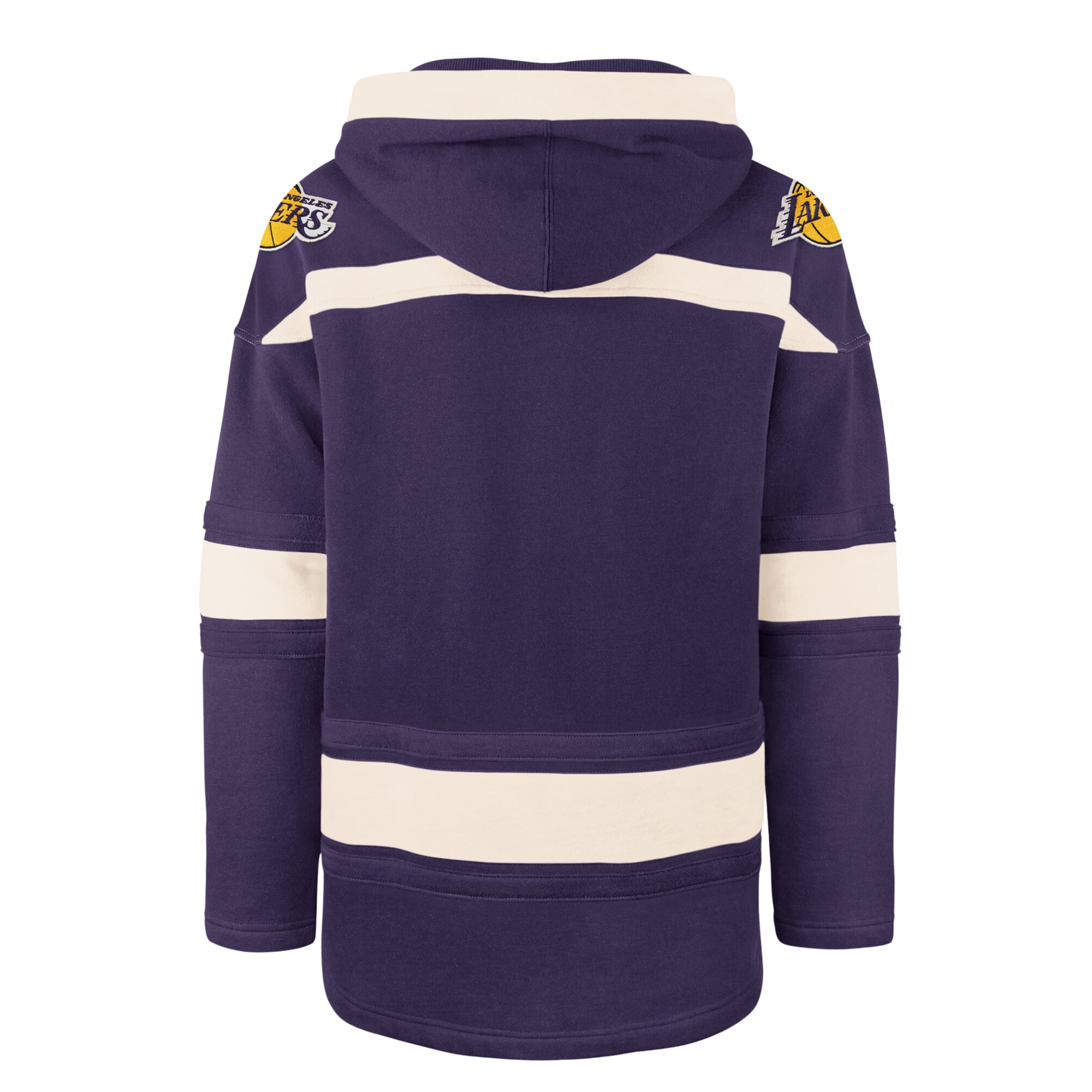 Men's '47 Purple Los Angeles Lakers Superior Lacer Hoodie