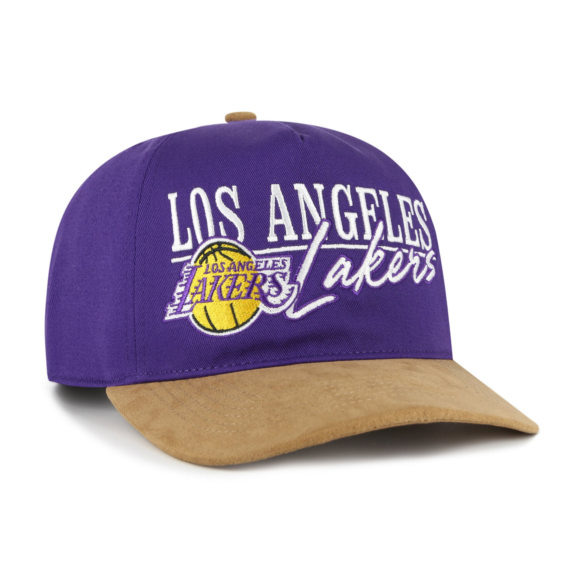 Casquette ajustable Los Angeles Lakers Scribe Line Hitch violette/beige modèle 47 pour homme