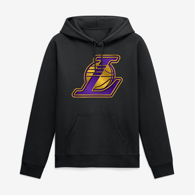 Los Angeles Lakers Big & Tall Metallic Mascot Hoodie - Black