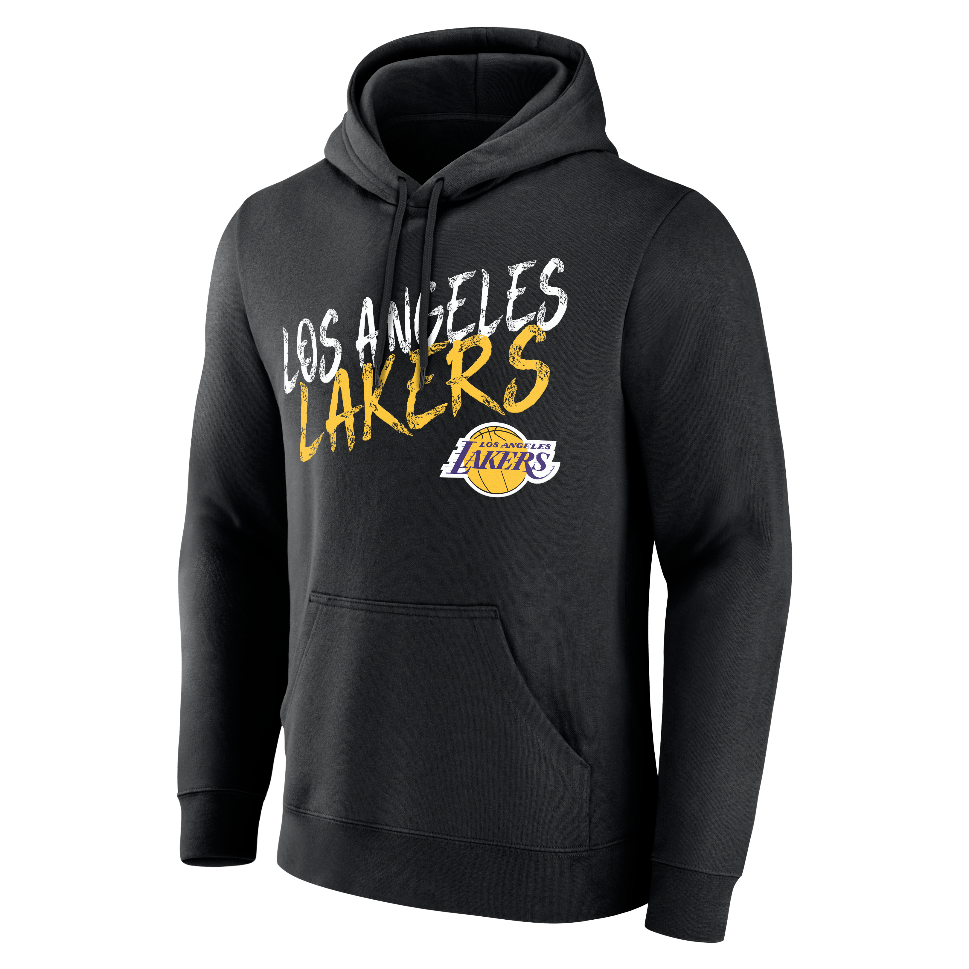Men's Black Los Angeles Lakers Hustle Personalized Name & Number Hoodie
