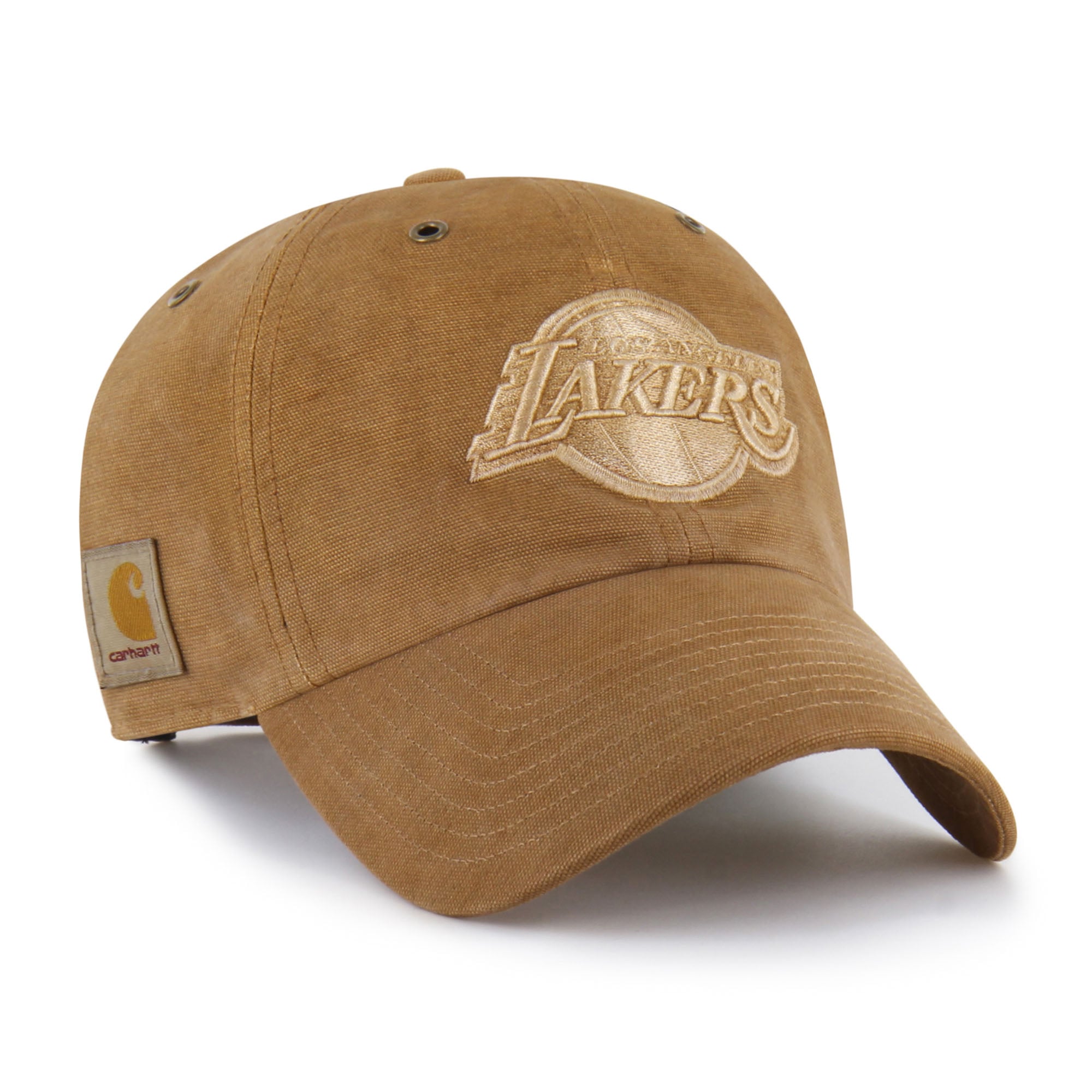 Men's Carhartt x '47 Brown Los Angeles Lakers Dyed Clean Up Adjustable Hat
