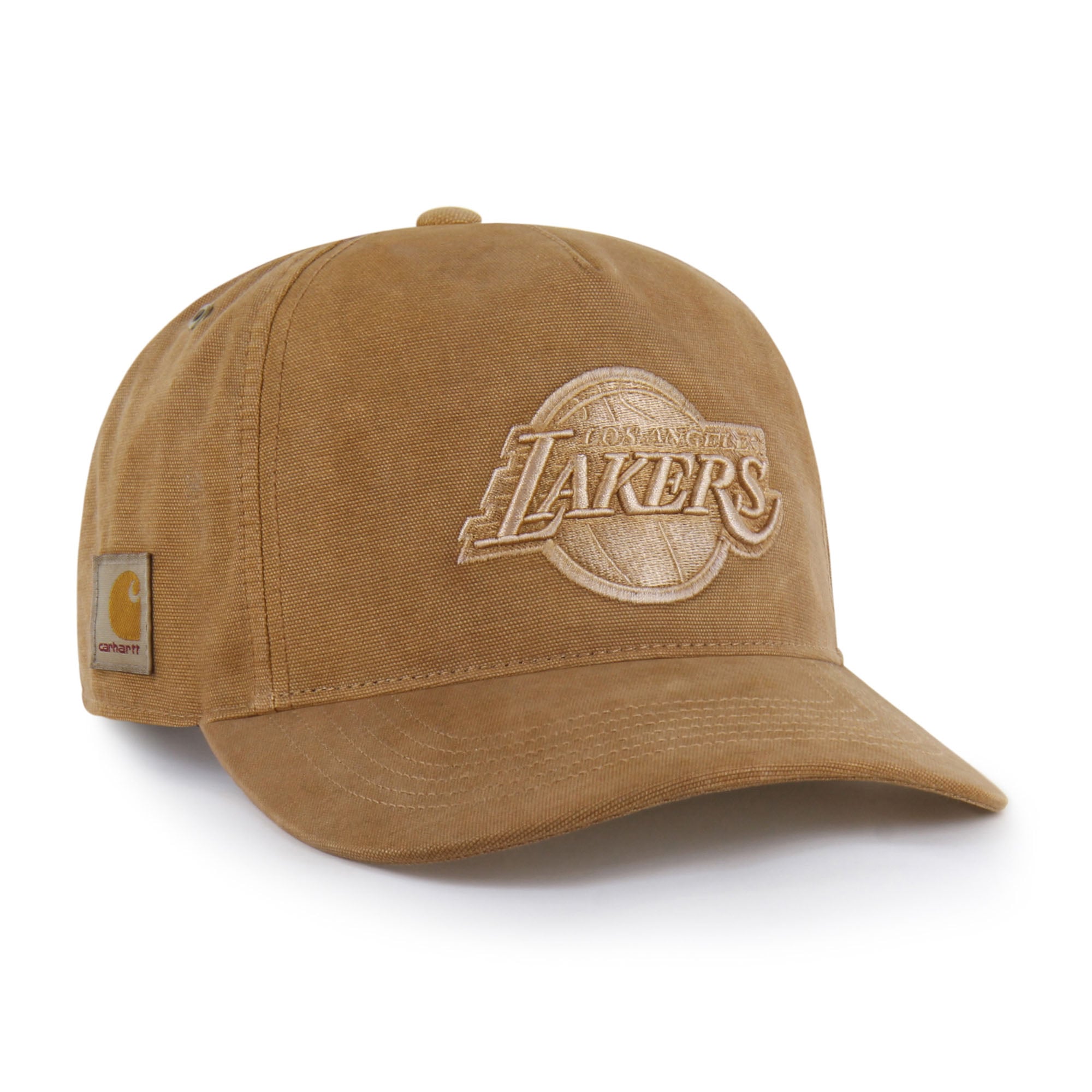 Men's Carhartt x '47 Brown Los Angeles Lakers Dyed Hitch Adjustable Hat