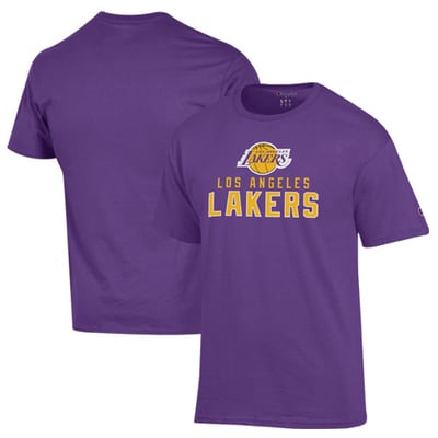 Los Angeles Lakers Champion Jersey Cotton T-Shirt - Purple