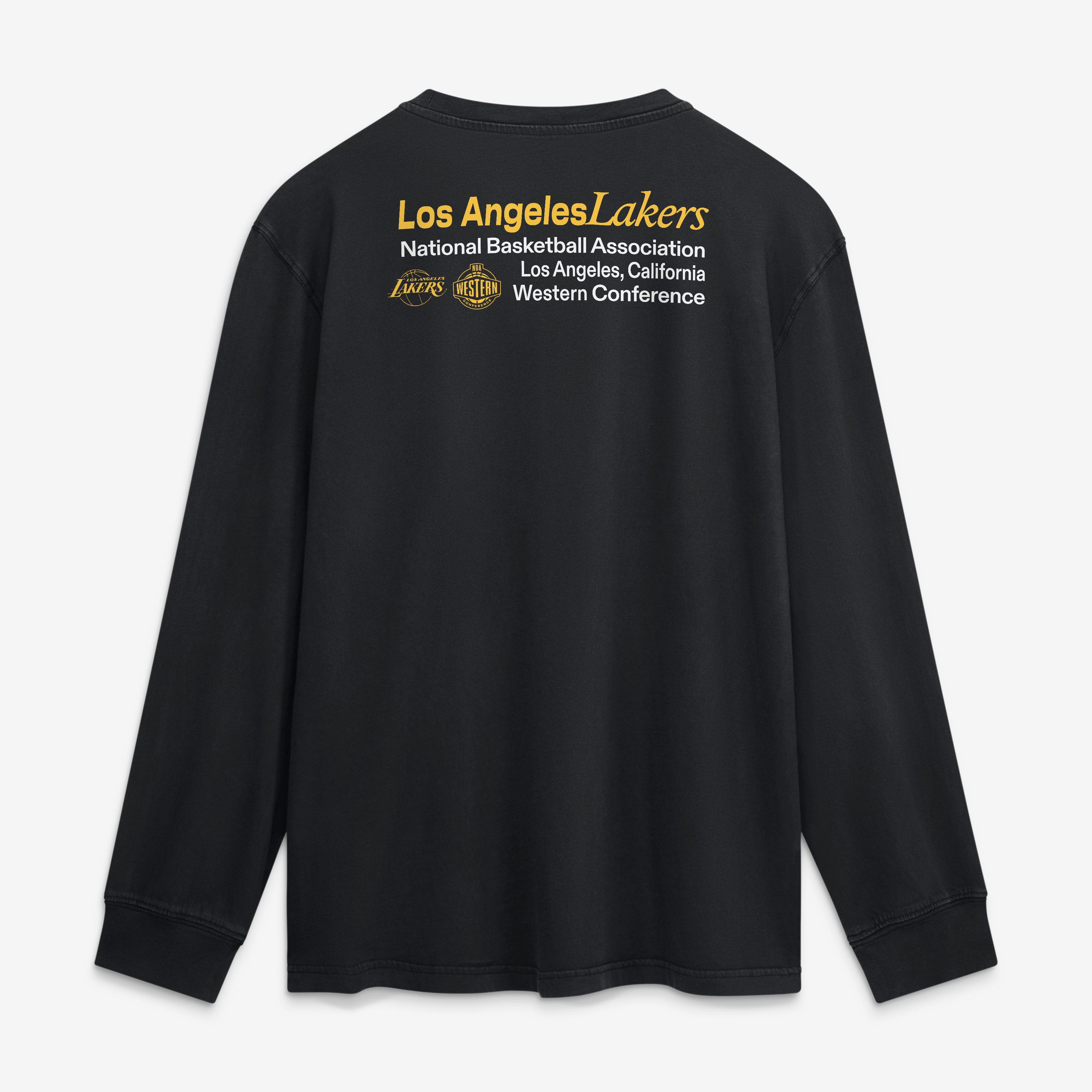 T-shirt à manches longues Fanatics Black Los Angeles Lakers Coaching Time pour homme