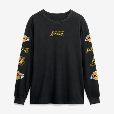  Los Angeles Lakers Fanatics Jump Higher Legacy Long Sleeve T-Shirt - Black