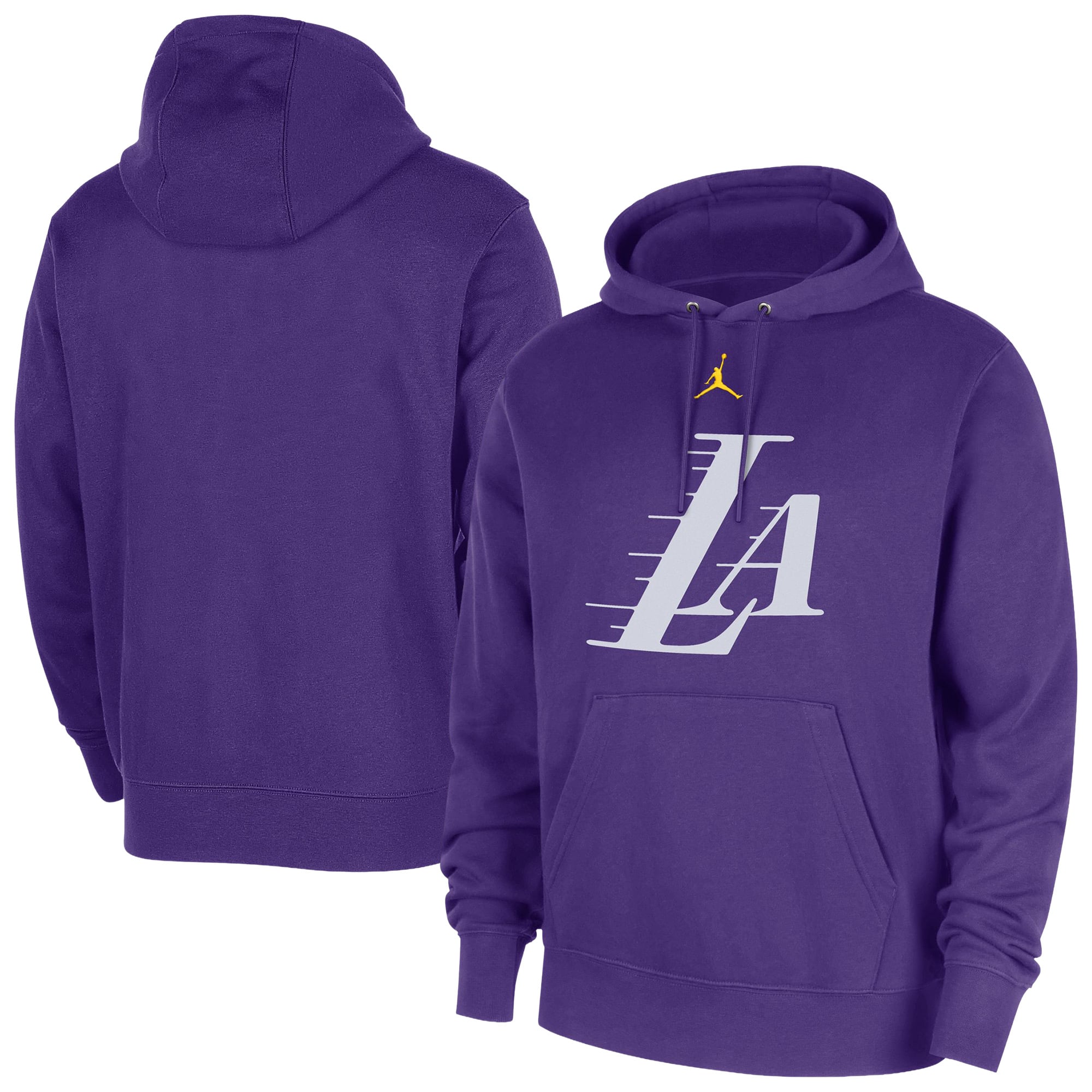 Sweat à capuche Jordan Brand violet Los Angeles Lakers Statement Edition Club Fleece pour homme