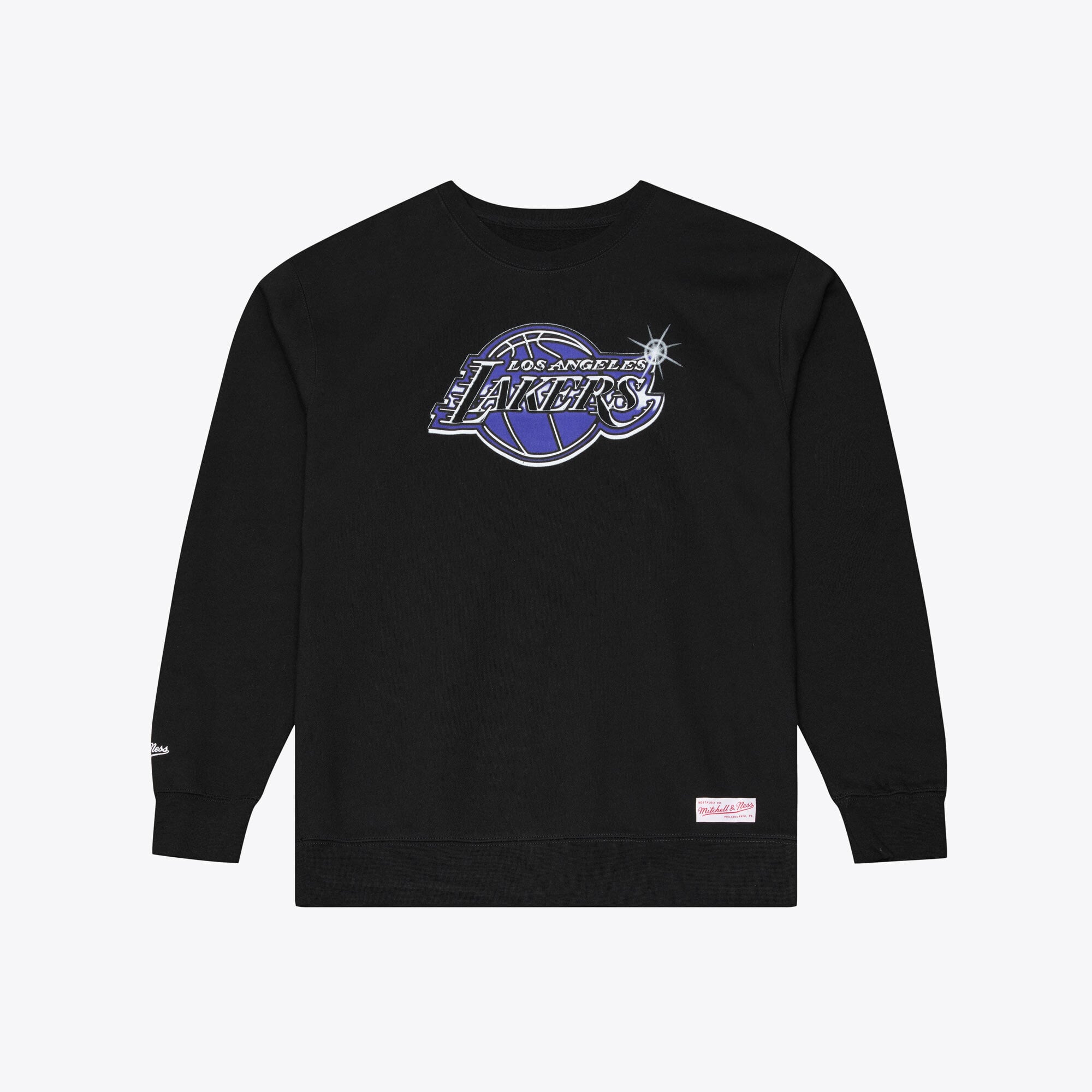 Men's Mitchell & Ness  Black Los Angeles Lakers Airbrush Sweatshirt