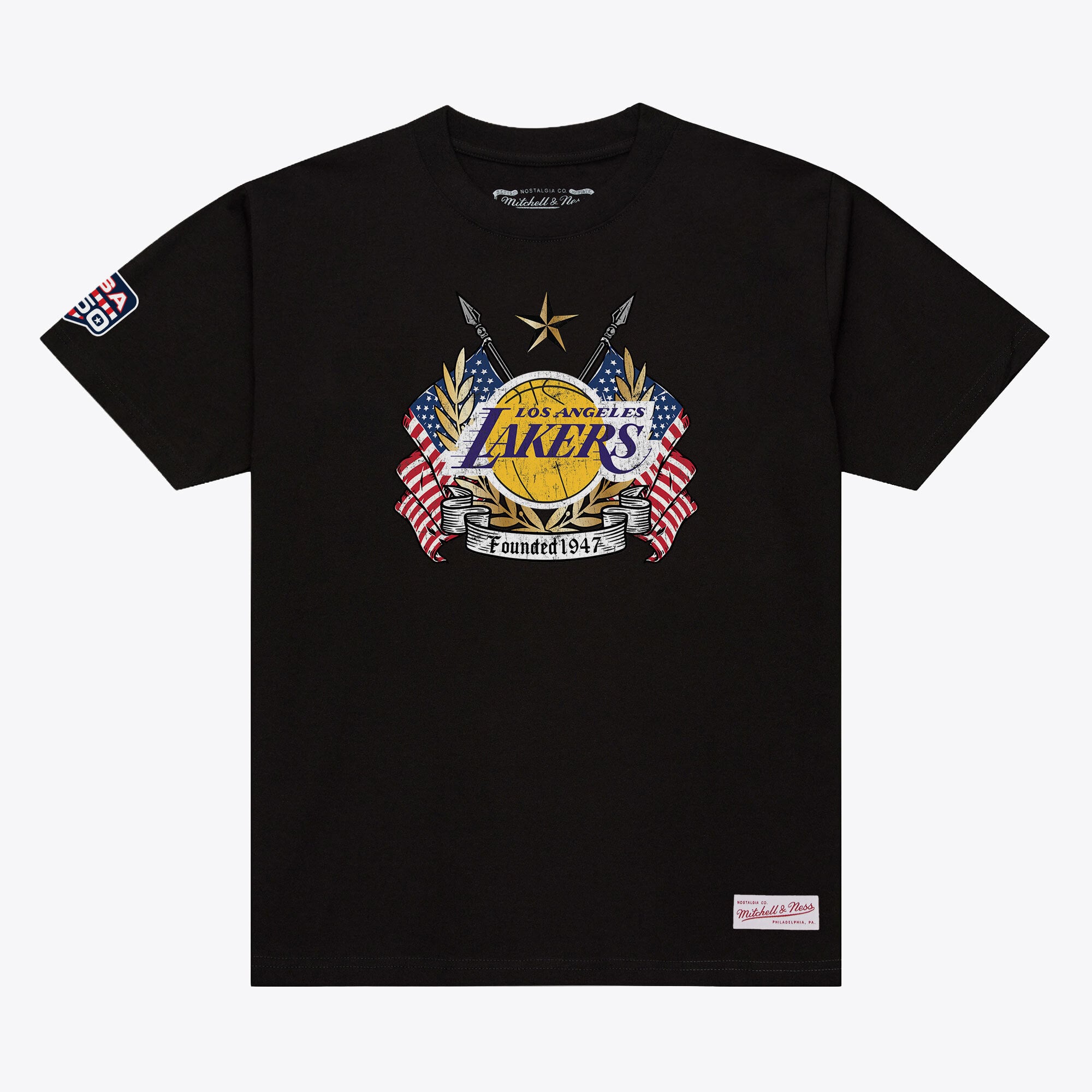 Men's Mitchell & Ness Black Los Angeles Lakers Allegiance T-Shirt