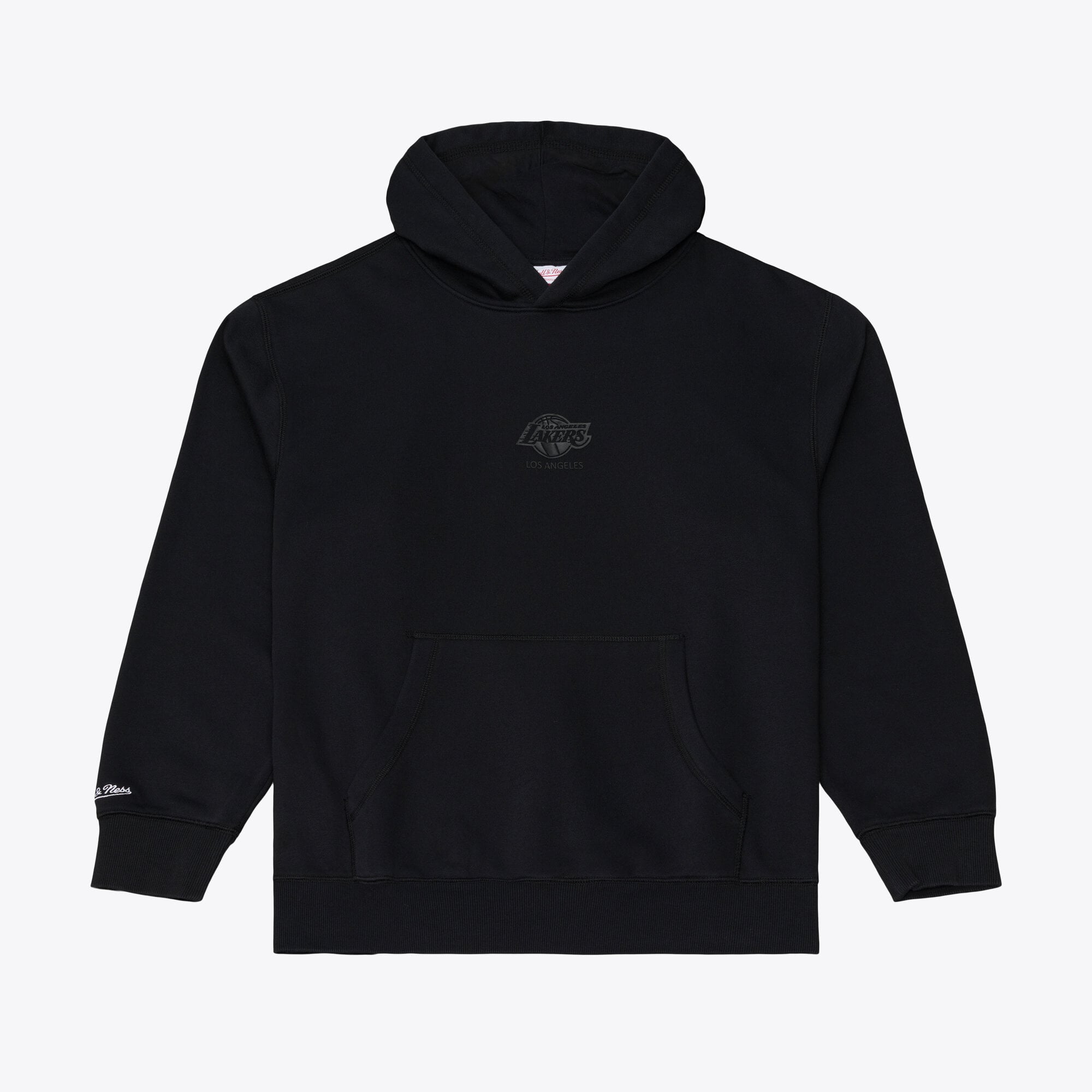 Men's Mitchell & Ness Black Los Angeles Lakers Core Fleece Hoodie