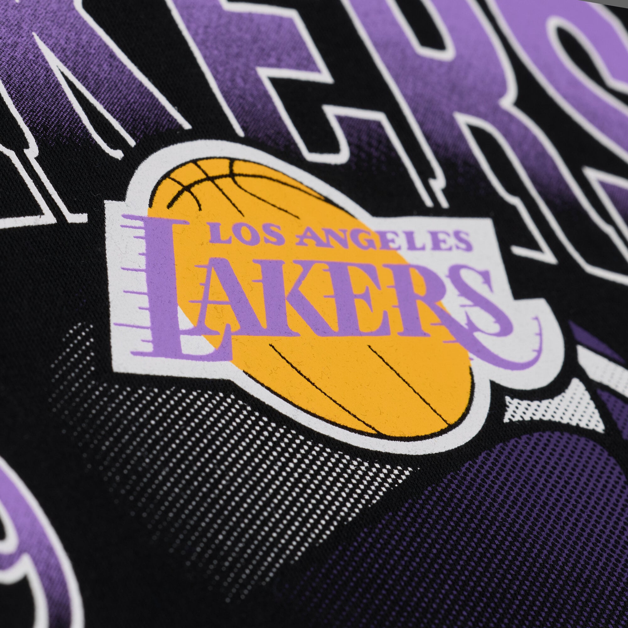 Men's Mitchell & Ness Black Los Angeles Lakers Street Graphics Hoodie