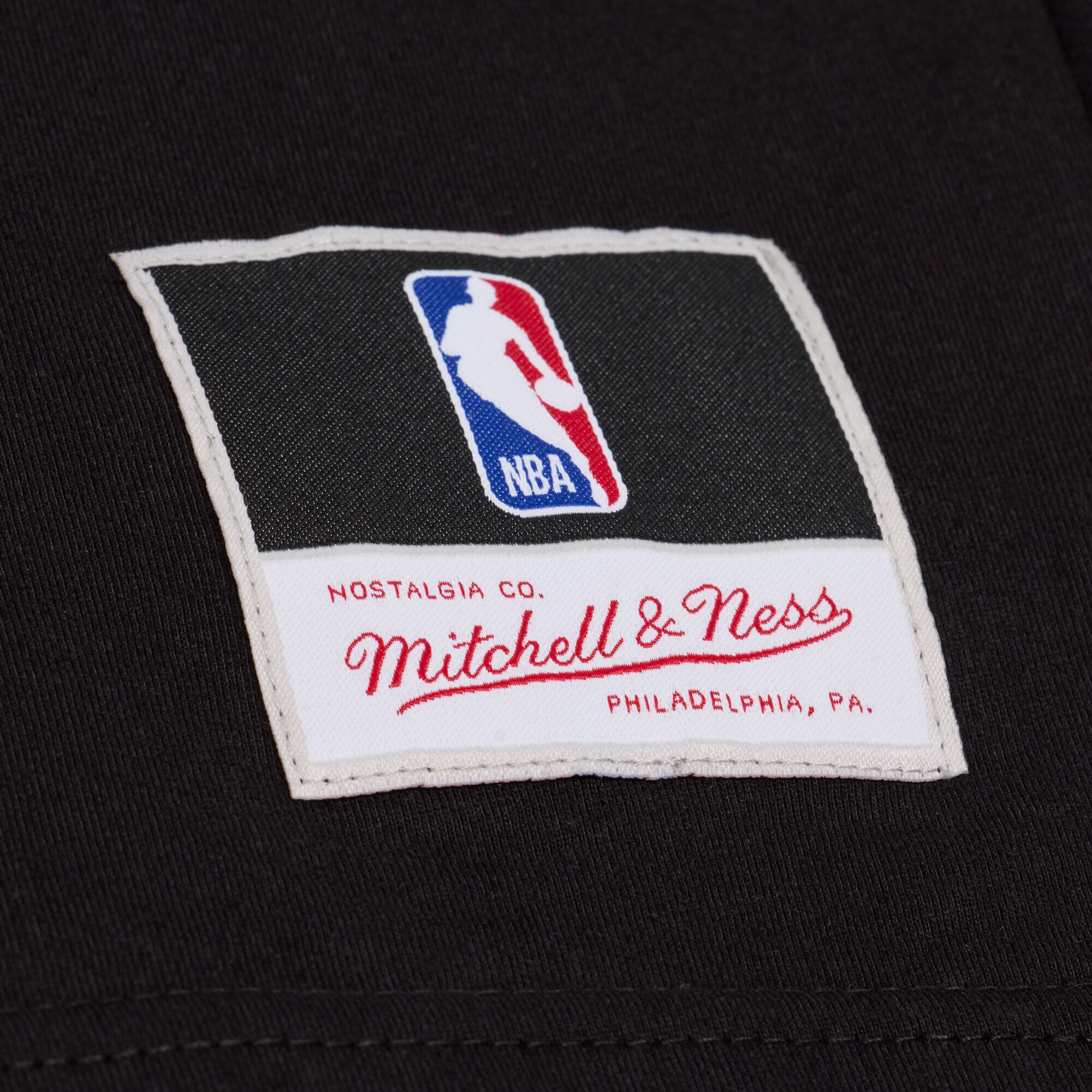 T-shirt à manches longues Mitchell & Ness noir Los Angeles Lakers triple carreaux pour homme