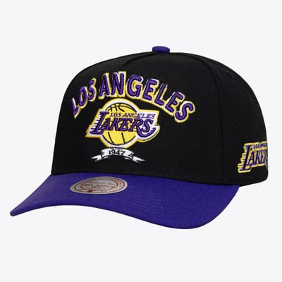 Los Angeles Lakers Mitchell & Ness True Legacy Pro Adjustable Hat - Black