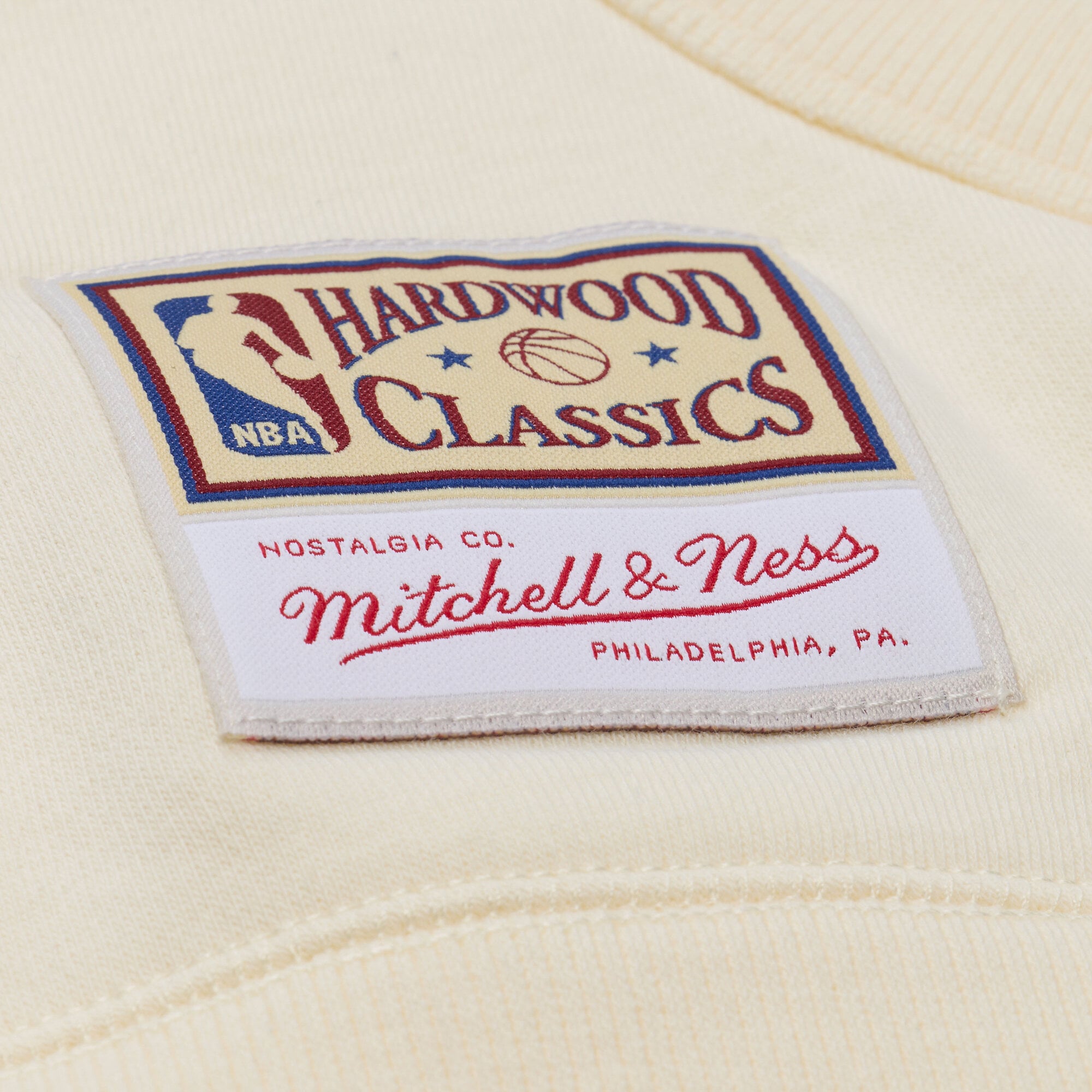 Sweat à capuche en polaire crème Mitchell & Ness pour homme, Los Angeles Lakers.
