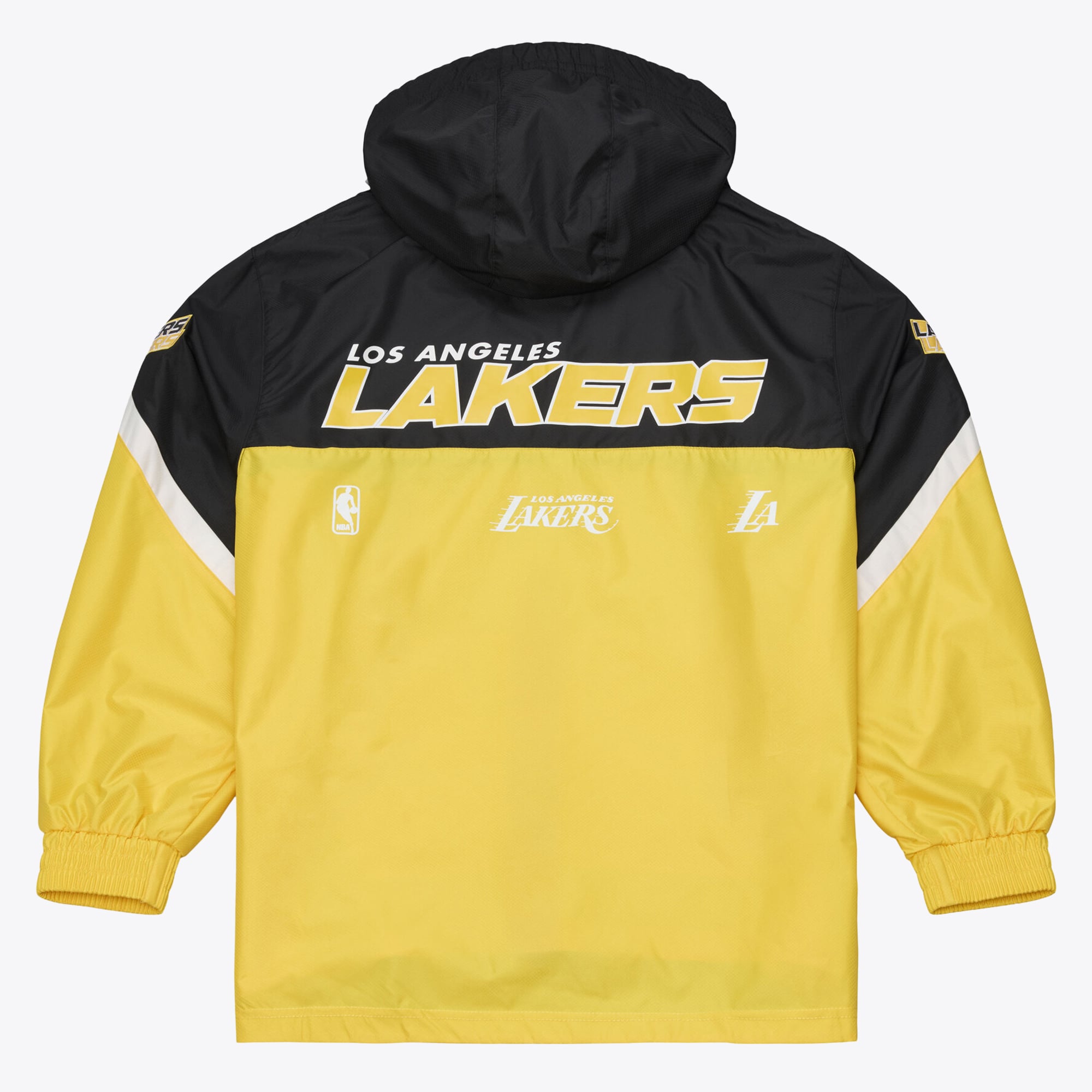 Veste coupe-vent demi-zip Mitchell & Ness Gold Los Angeles Lakers pour homme
