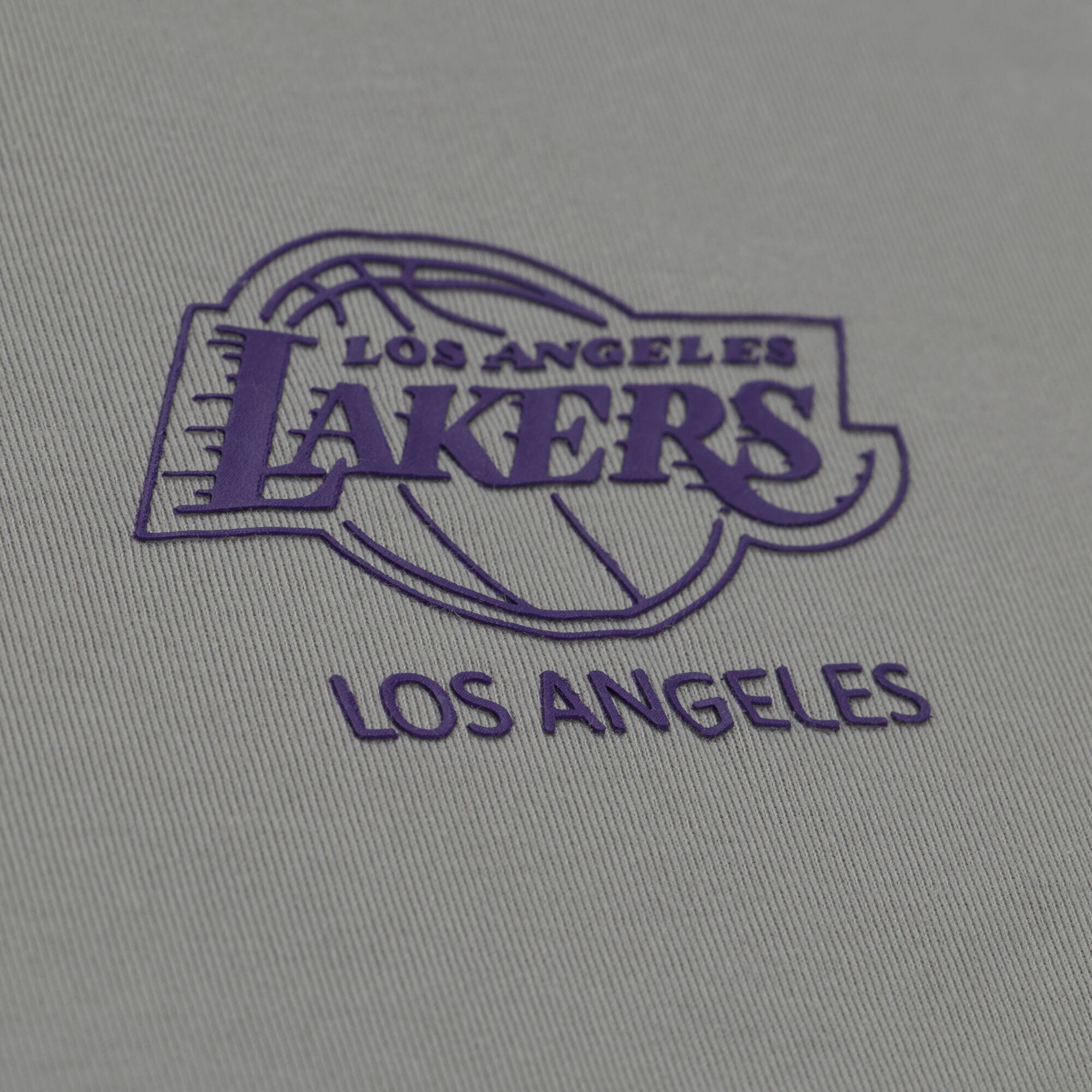 T-shirt Mitchell & Ness gris Los Angeles Lakers Core Essentials pour homme