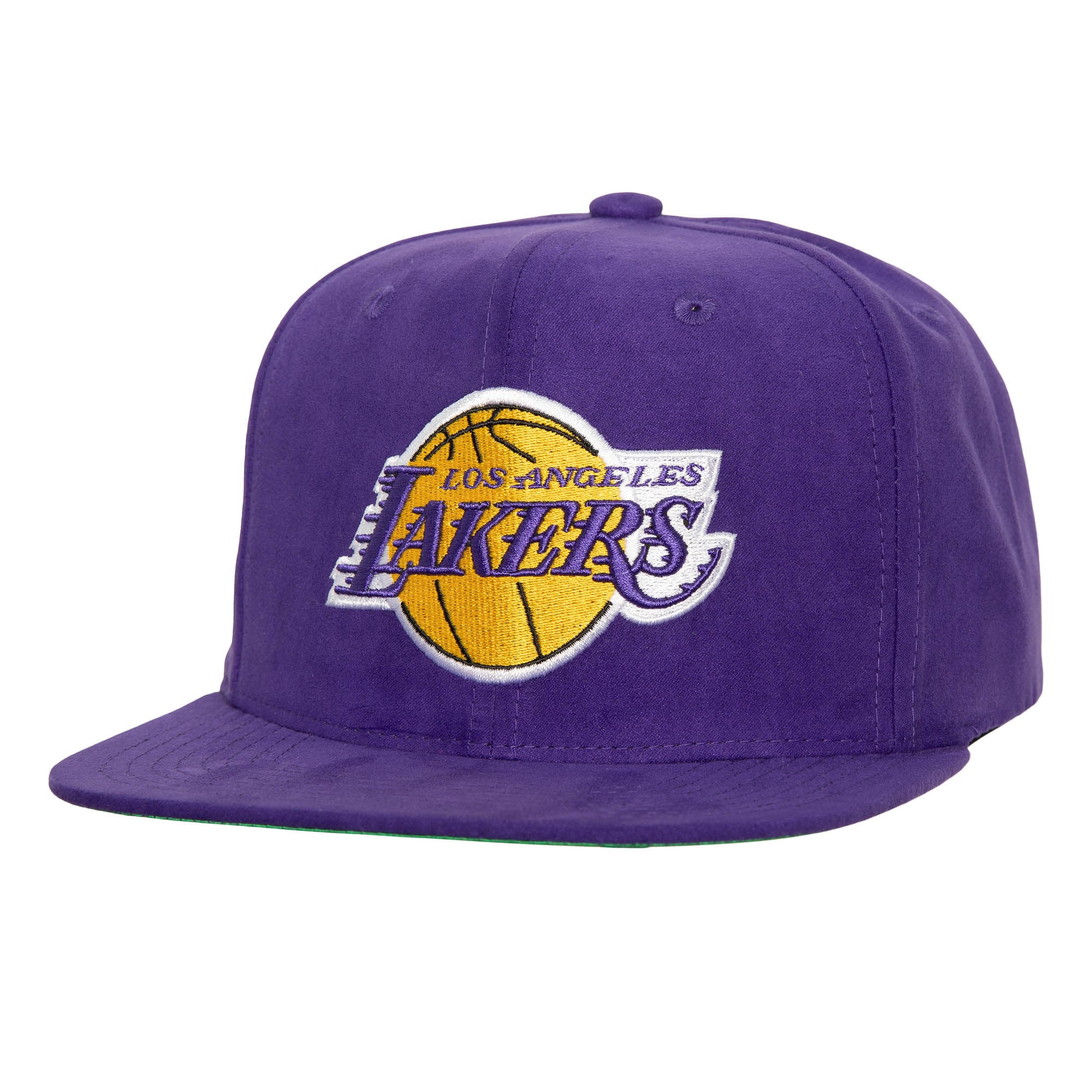 Men's Los Angeles Lakers Mitchell & Ness Purple Sweet Suede Snapback Hat
