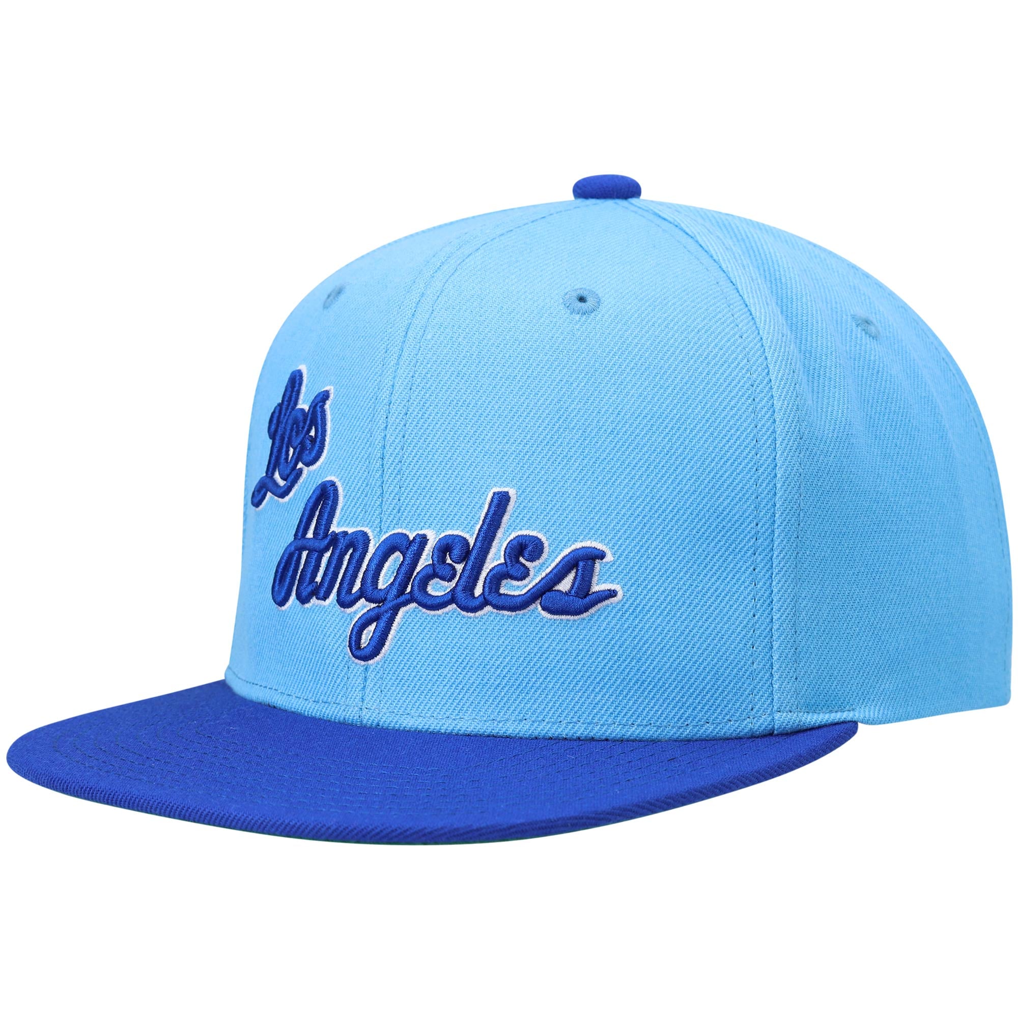 Men's Los Angeles Lakers Mitchell & Ness Royal/Powder Blue Hardwood Classics Team Two-Tone 2.0 Snapback Hat