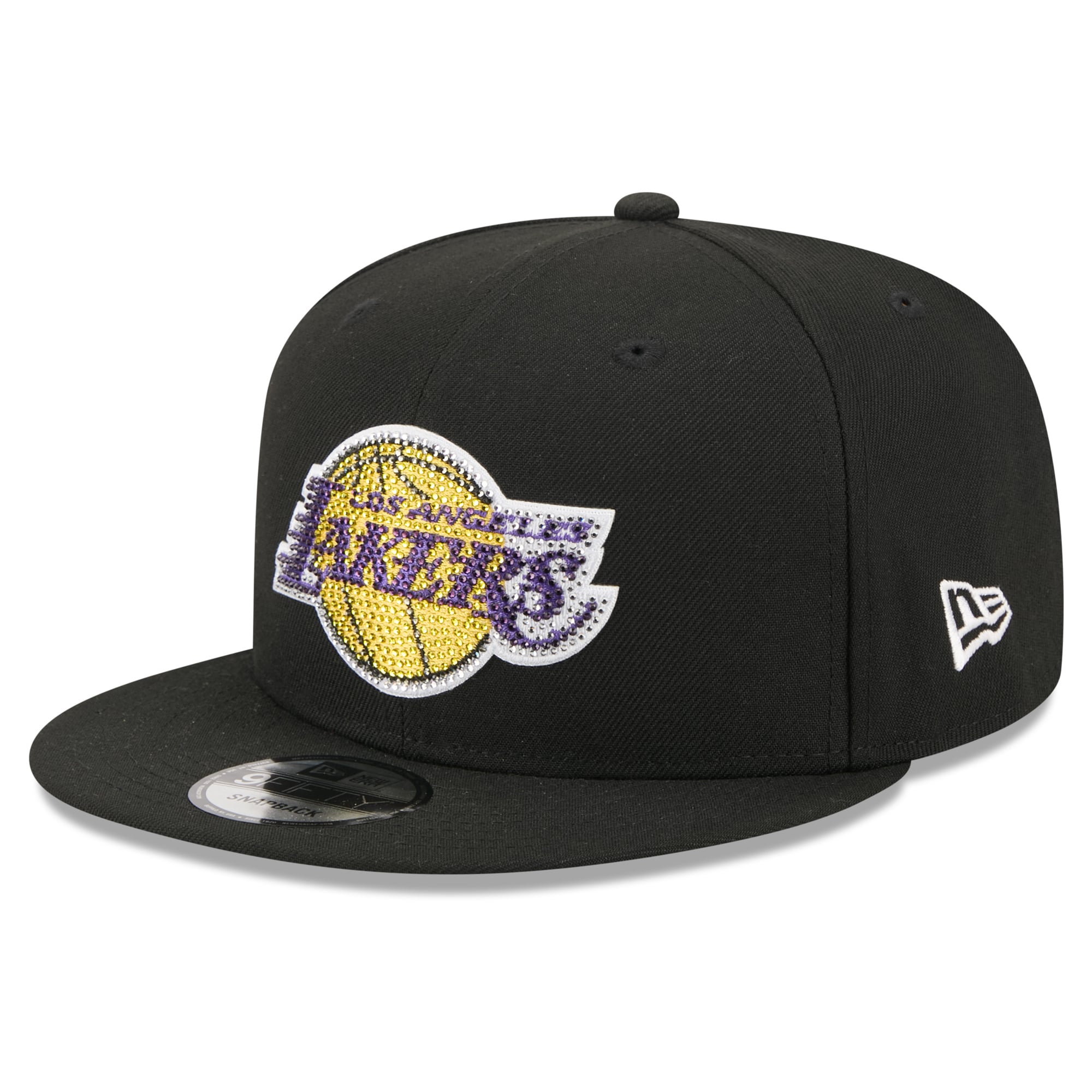 Men's Los Angeles Lakers New Era Black 2026 NBA Draft Crystal 9FIFTY Snapback Hat