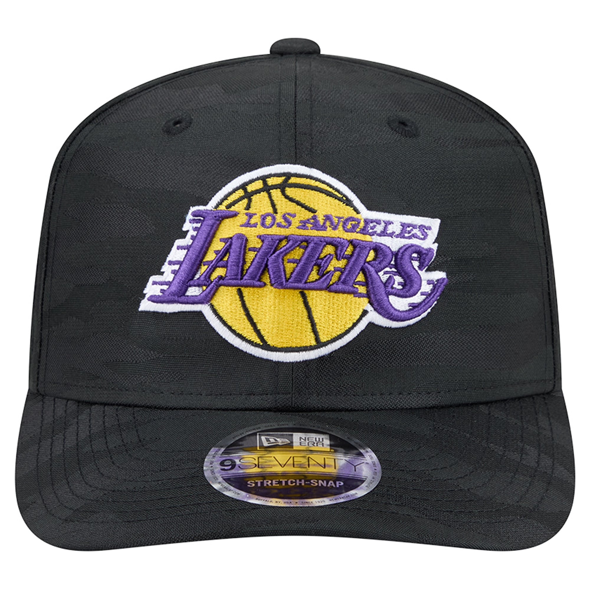 Men's New Era Black Los Angeles Lakers Camo 9SEVENTY Perforated Adjustable Hat