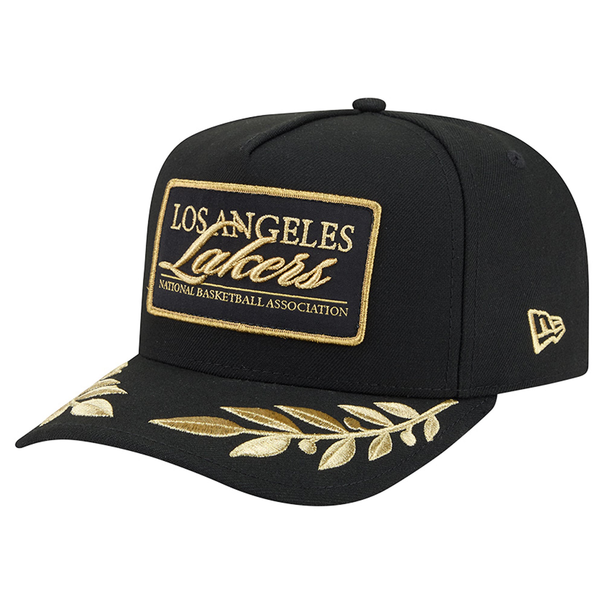 Casquette snapback New Era 9FIFTY Golden Los Angeles Lakers noire pour homme