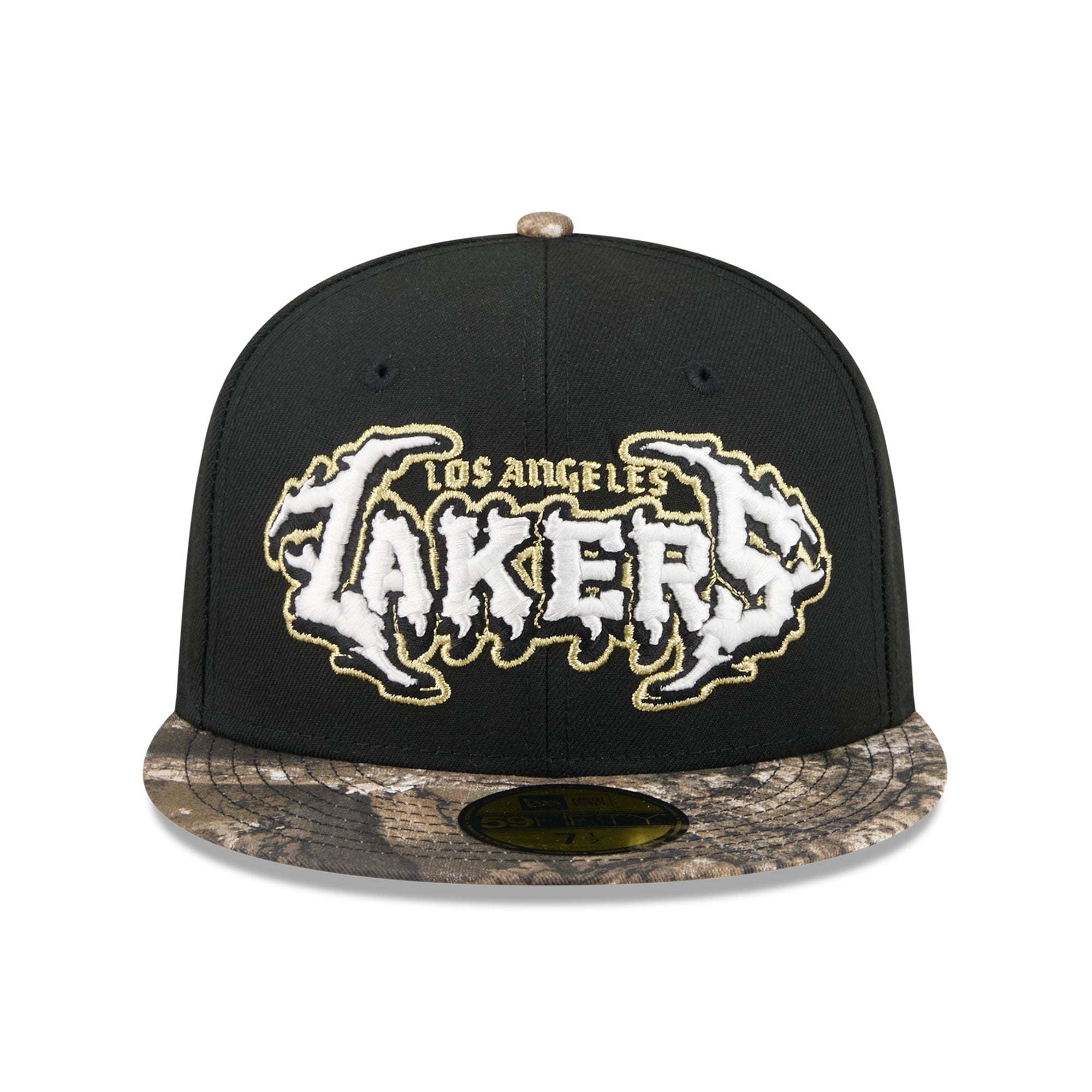 Men's New Era  Black Los Angeles Lakers Thrilla 59FIFTY Fitted Hat