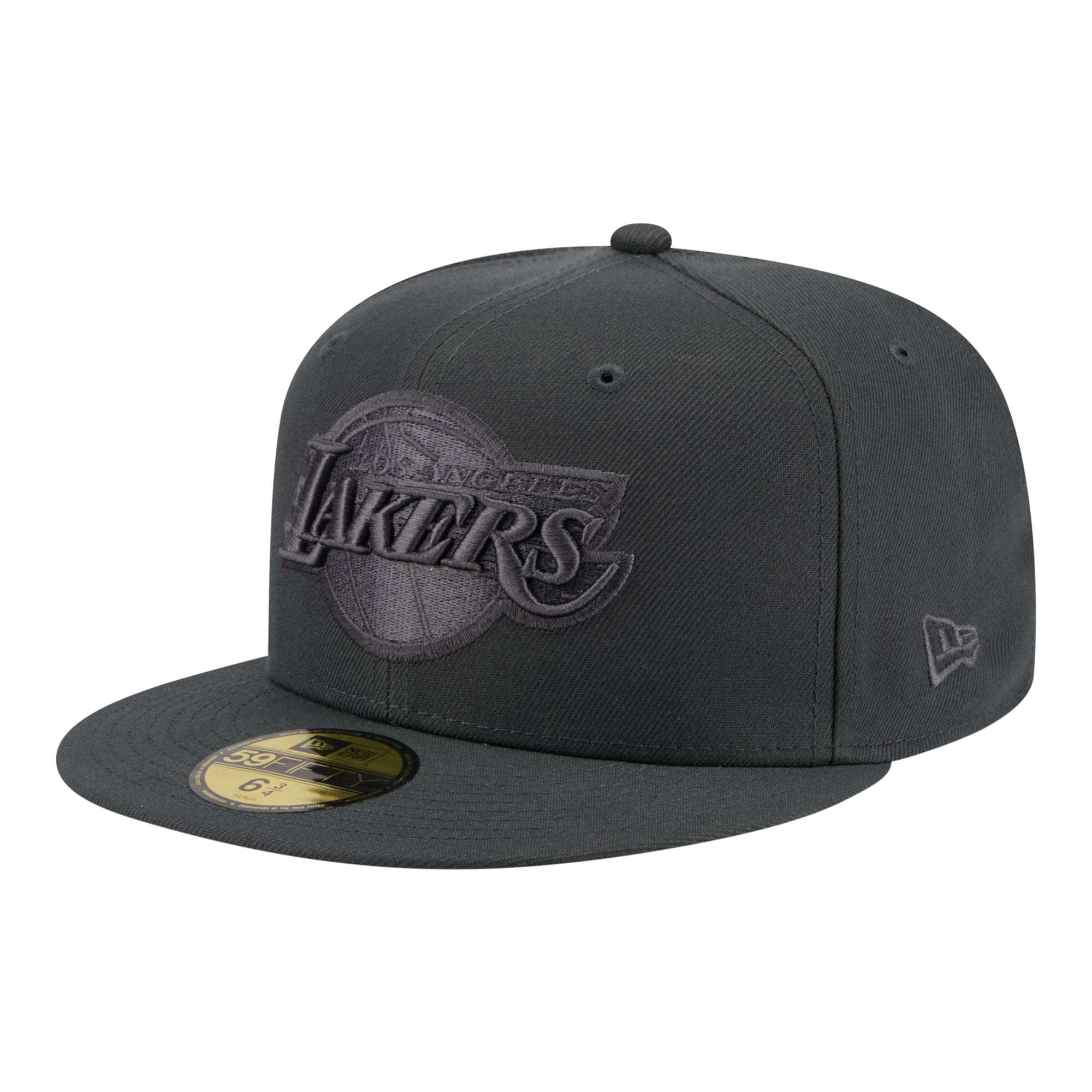 Men's New Era Charcoal Los Angeles Lakers Tonal Color Pack 59FIFTY Fitted Hat