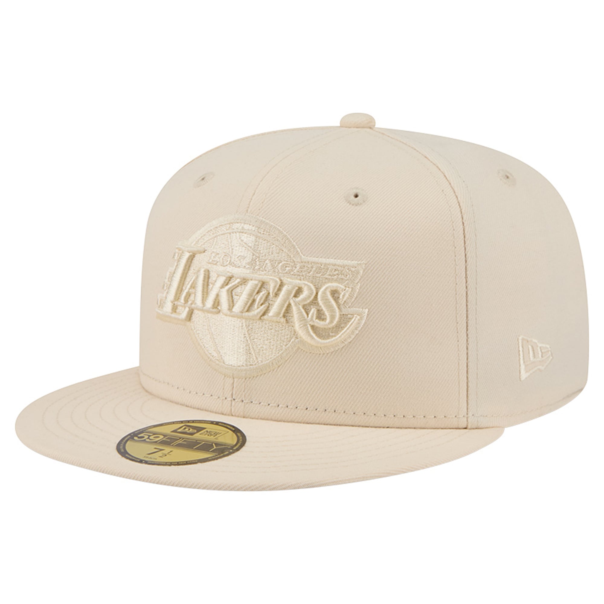Casquette ajustée New Era crème Los Angeles Lakers 59FIFTY pour homme