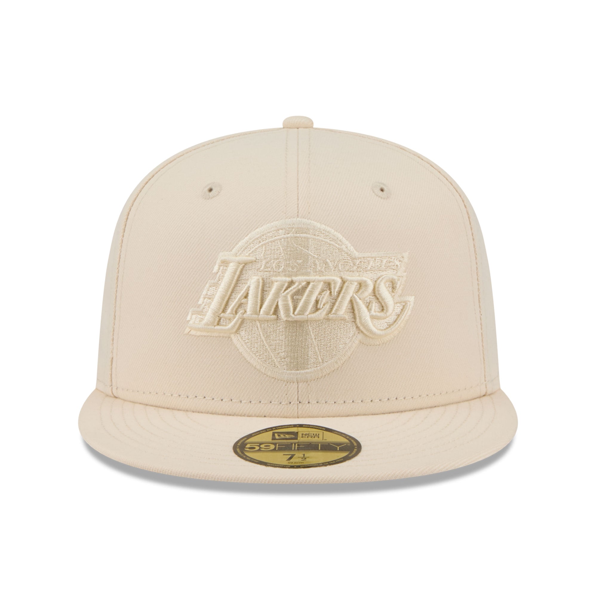 Casquette ajustée New Era crème Los Angeles Lakers 59FIFTY pour homme