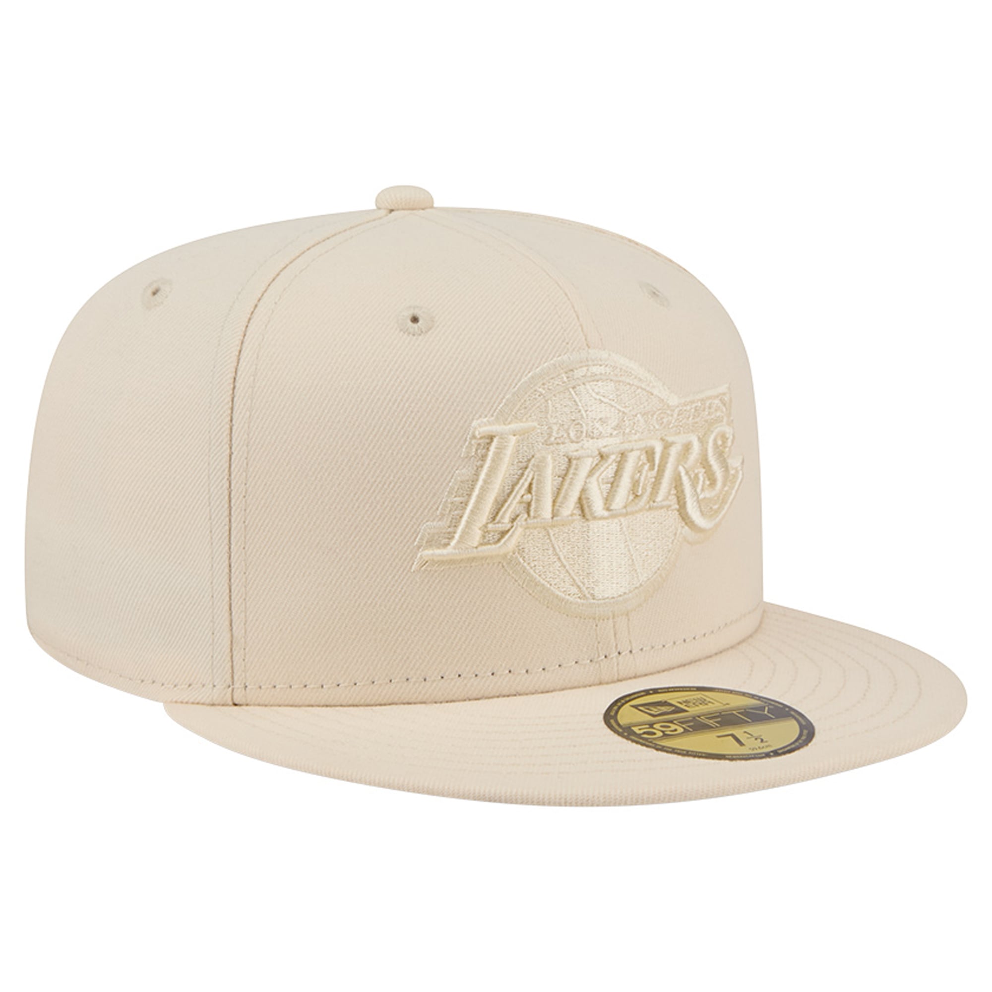 Casquette ajustée New Era crème Los Angeles Lakers 59FIFTY pour homme