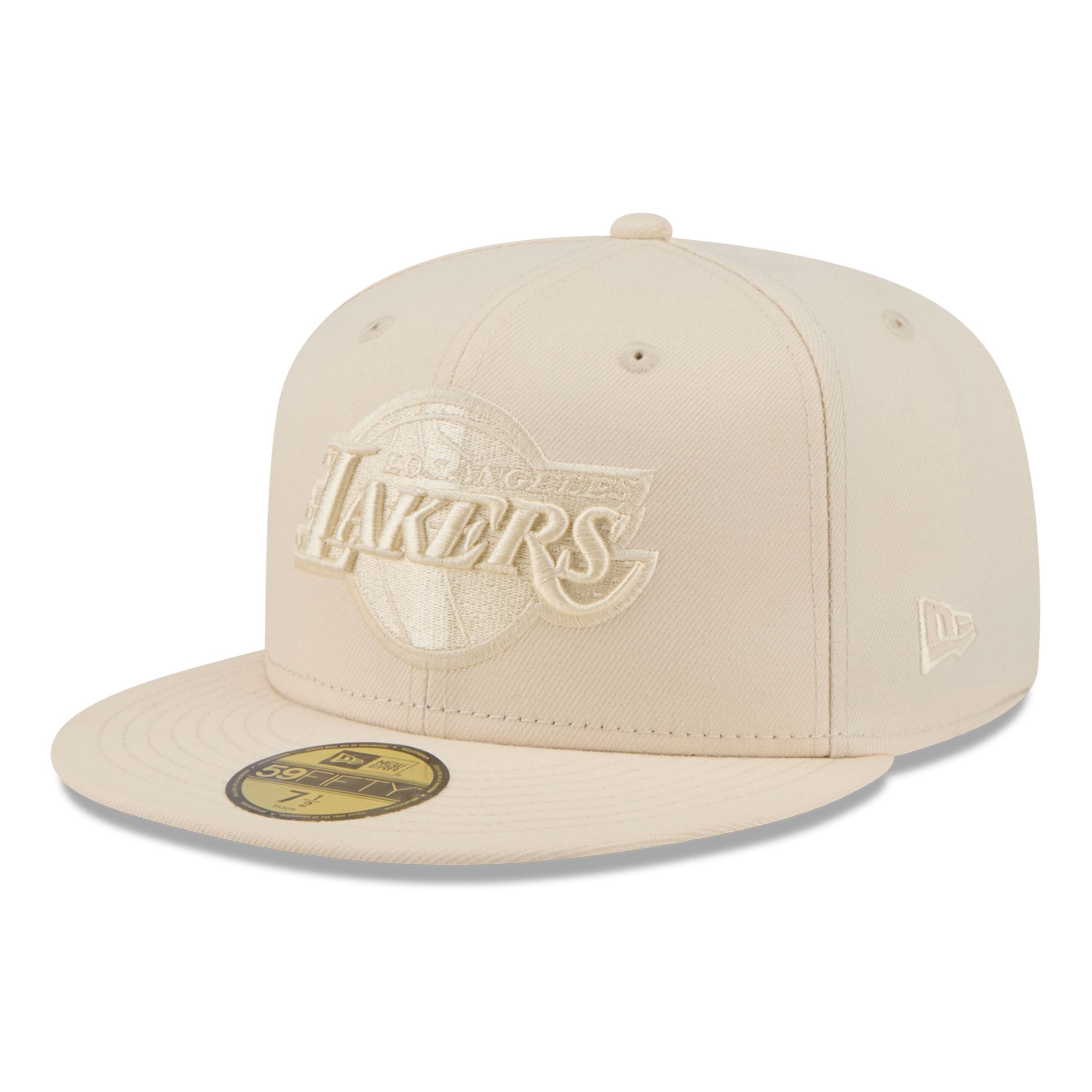 Casquette ajustée New Era crème Los Angeles Lakers 59FIFTY pour homme