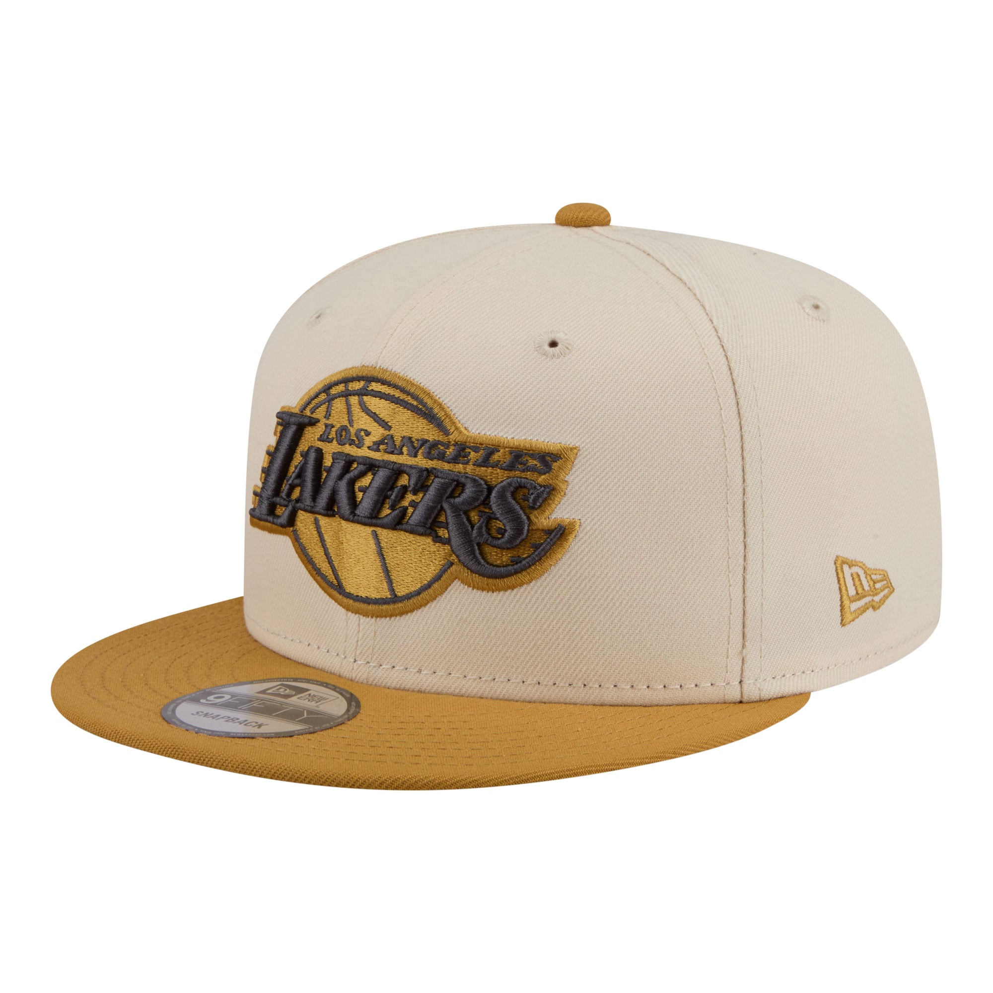 Men's Los Angeles Lakers New Era Cream/Tan Two-Tone Color Pack 9FIFTY Snapback Hat