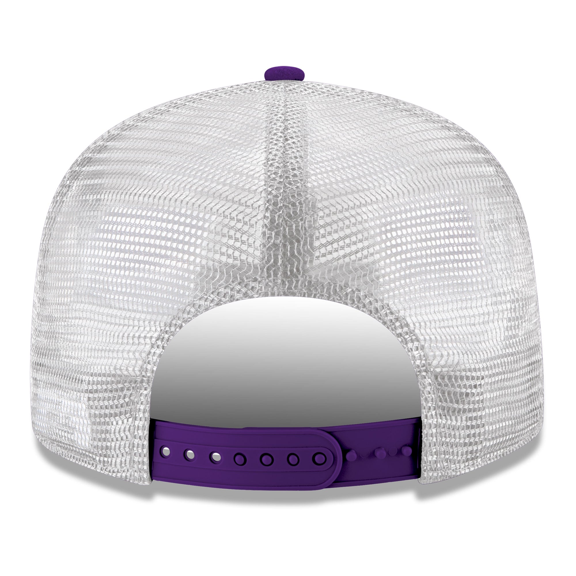 Casquette snapback 9FIFTY New Era violette pour homme, logo principal des Los Angeles Lakers.