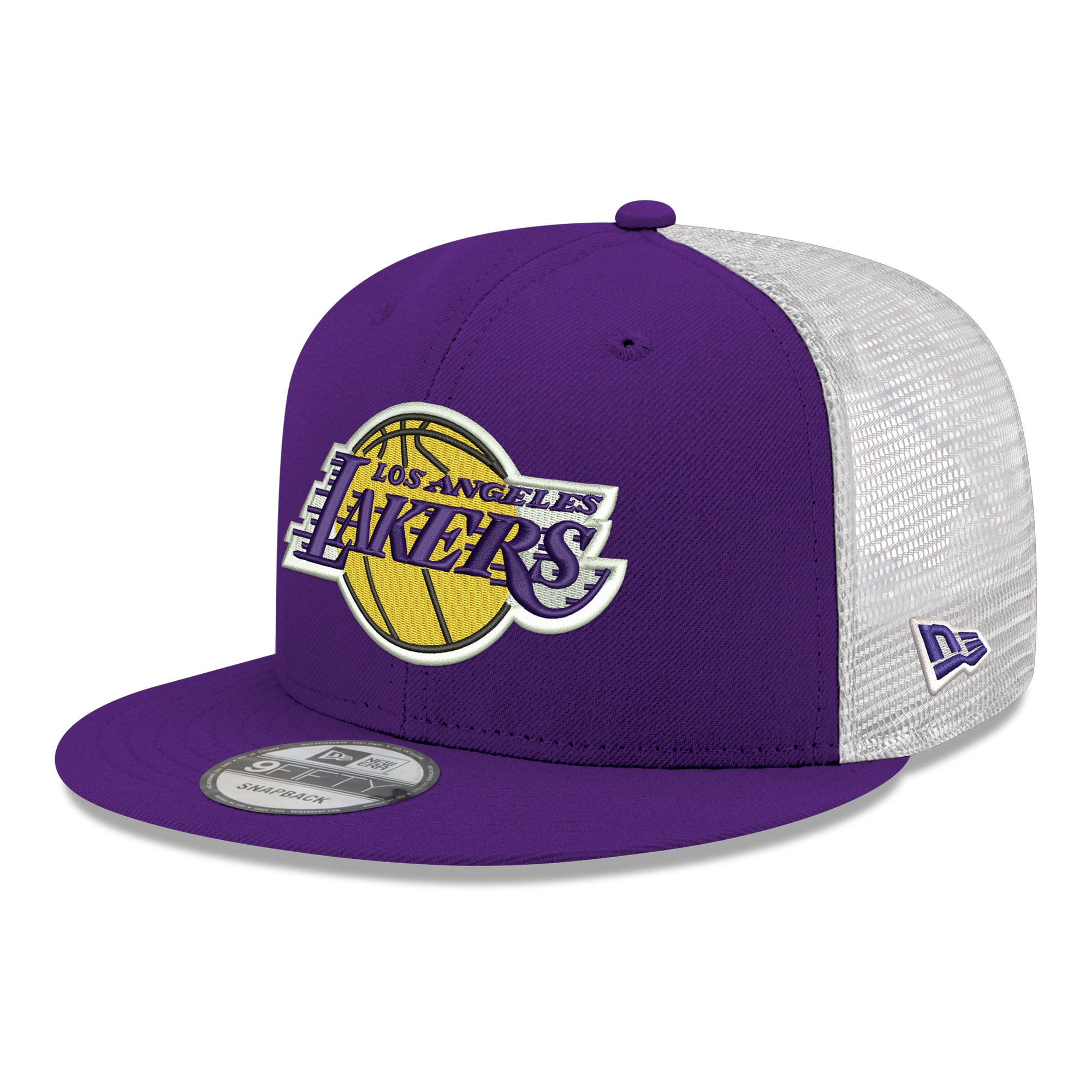 Men's Los Angeles Lakers New Era Purple Core Logo Meshback 9FIFTY Snapback Hat