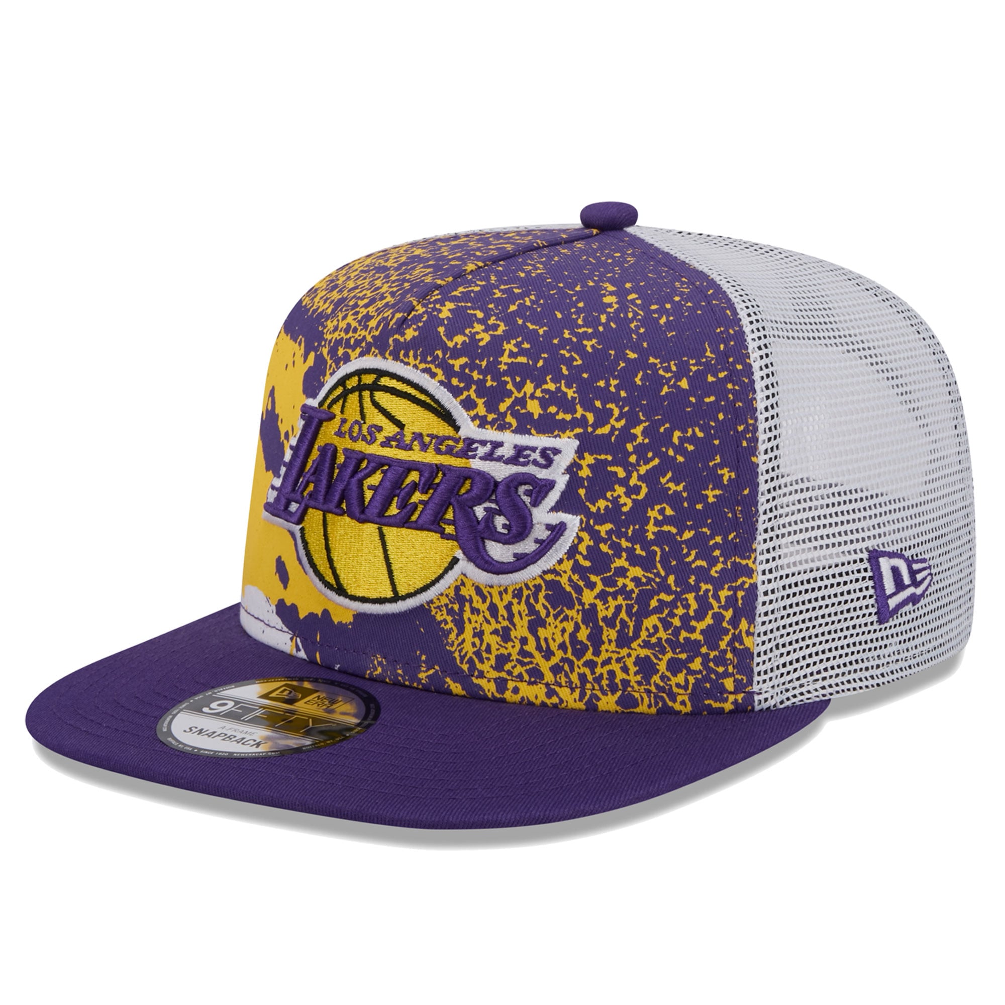 Men's Los Angeles Lakers New Era Purple Court Sport Speckle 9FIFTY Snapback Hat