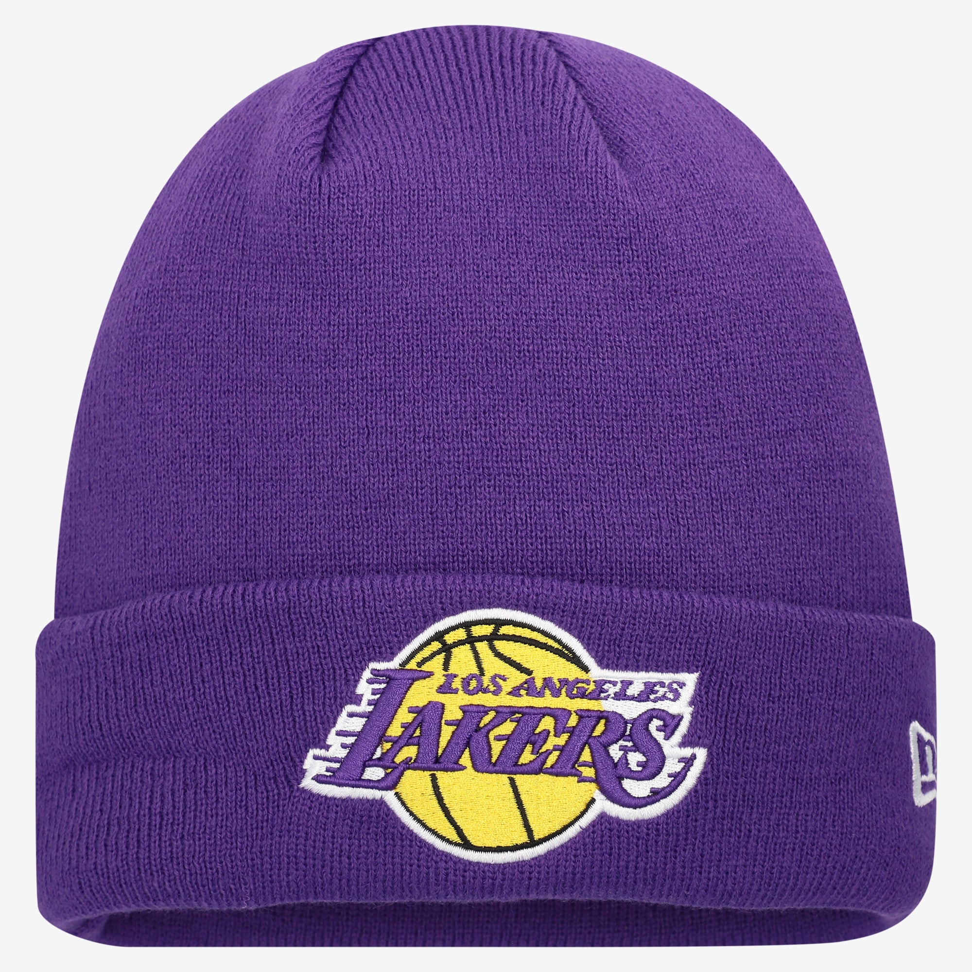 Men's New Era Purple Los Angeles Lakers Cuffed Knit Hat
