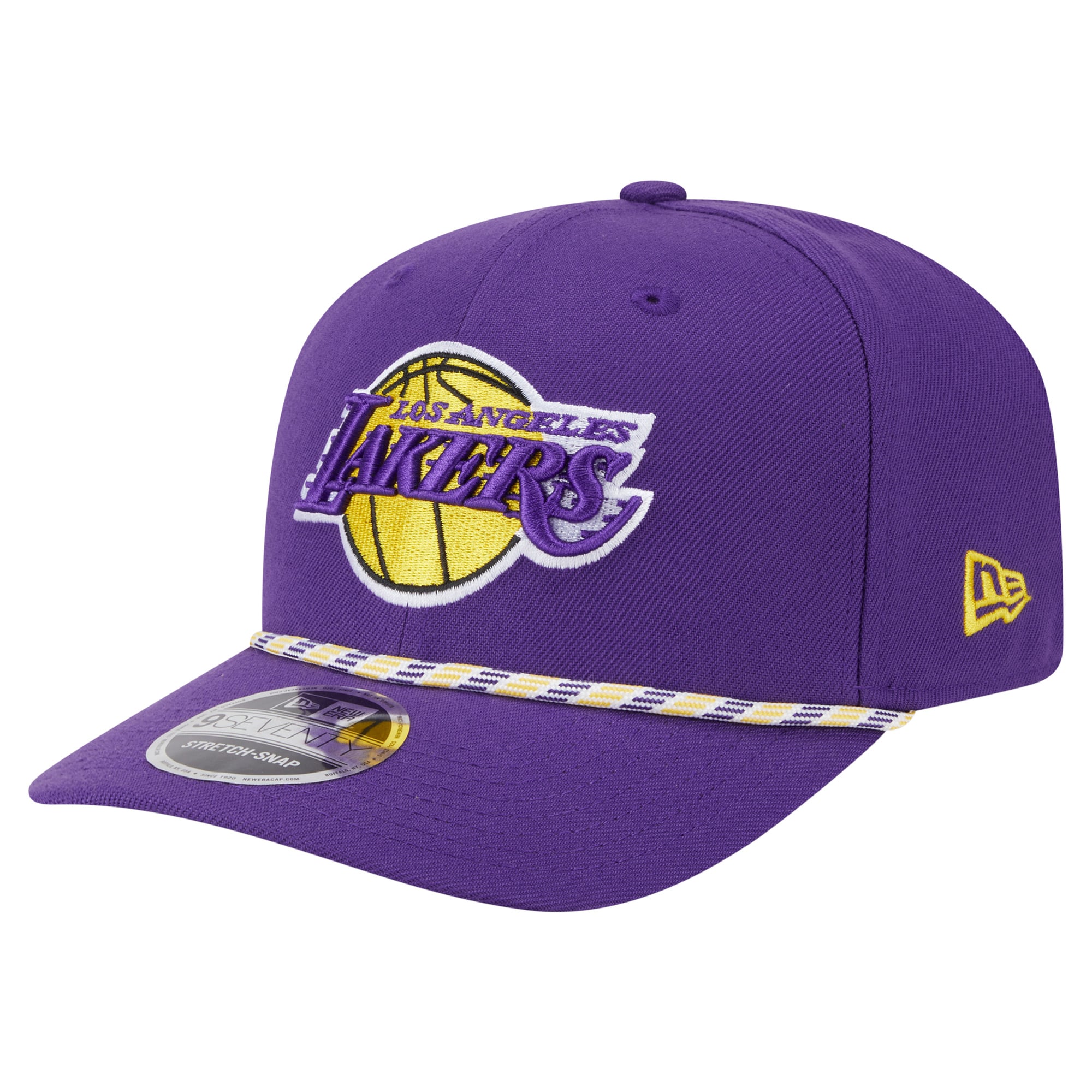 Men's New Era Purple Los Angeles Lakers Multi-Rope 9SEVENTY Adjustable Hat
