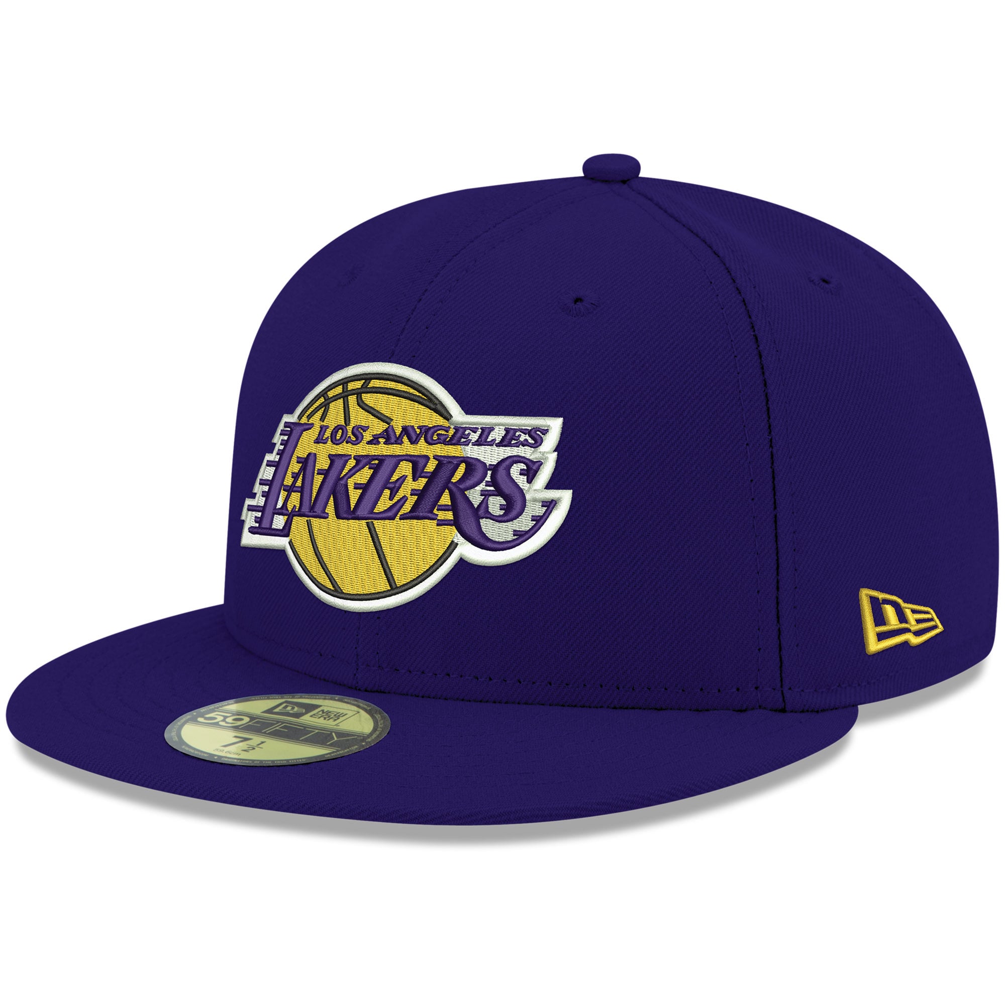 Men's Los Angeles Lakers New Era Purple Official Team Color 59FIFTY Fitted Hat