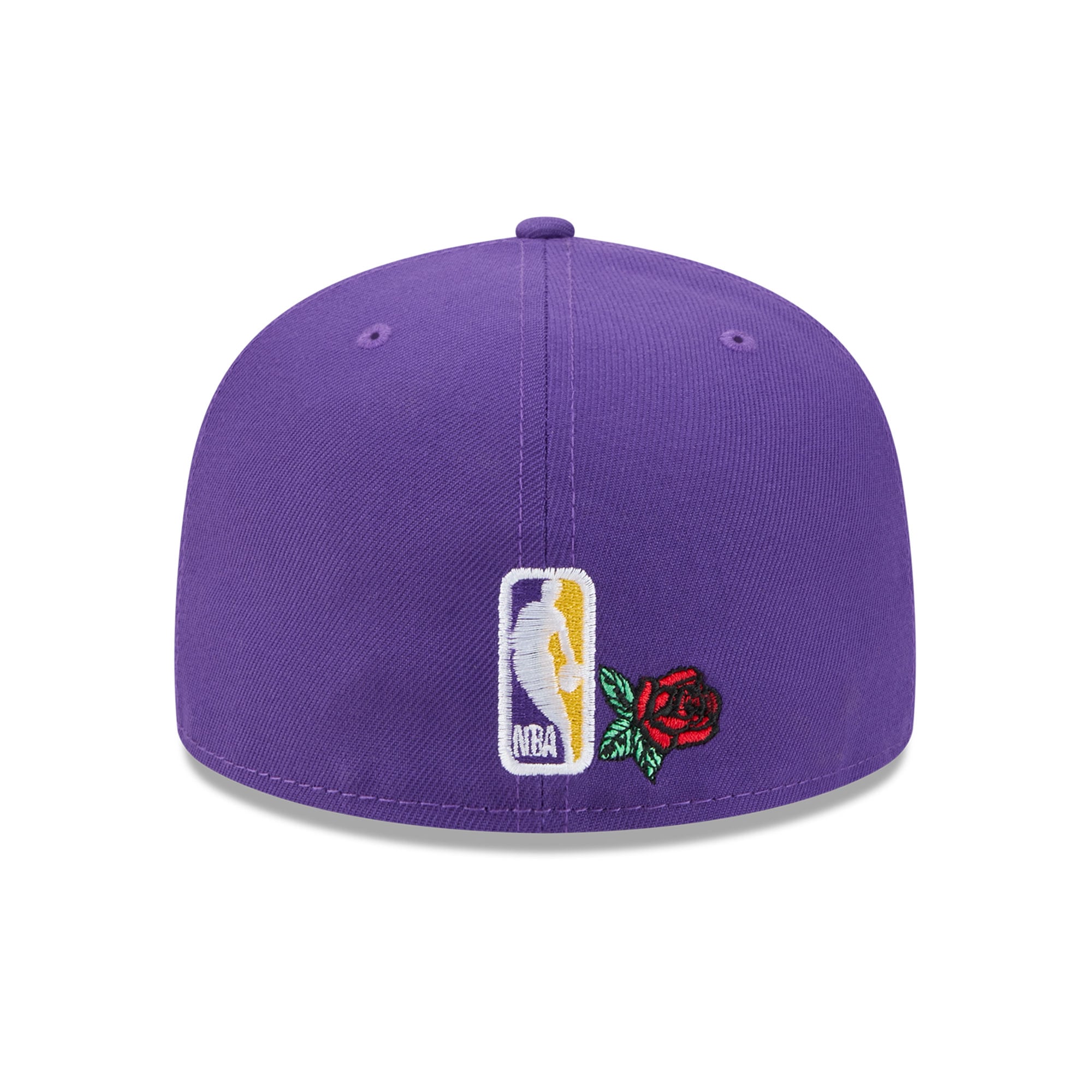 Casquette ajustée New Era 59FIFTY violette pour homme, motif bannière rose des Los Angeles Lakers