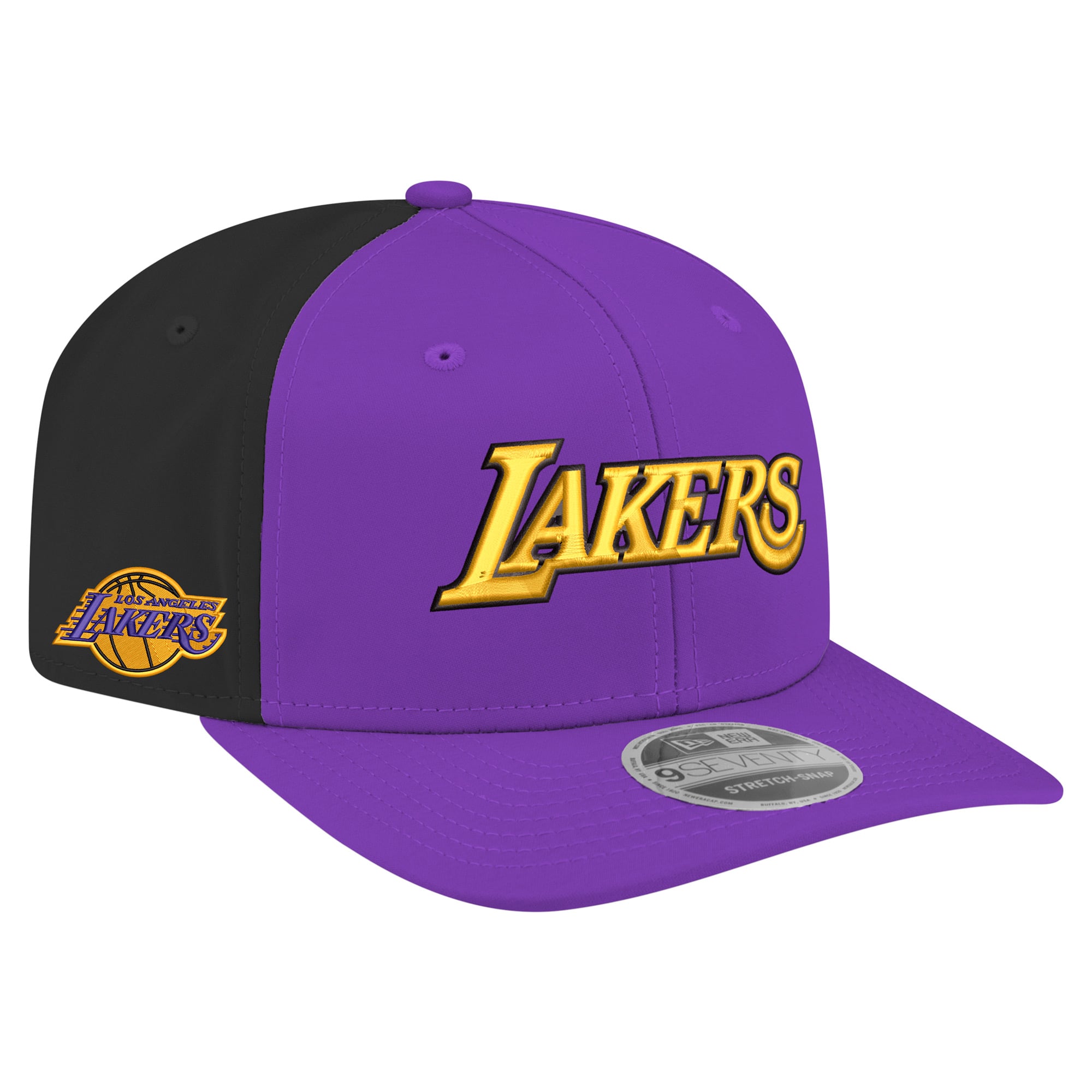 Men's Los Angeles Lakers New Era Purple Statement Edition Jersey Hook 9SEVENTY Stretch-Snap Hat