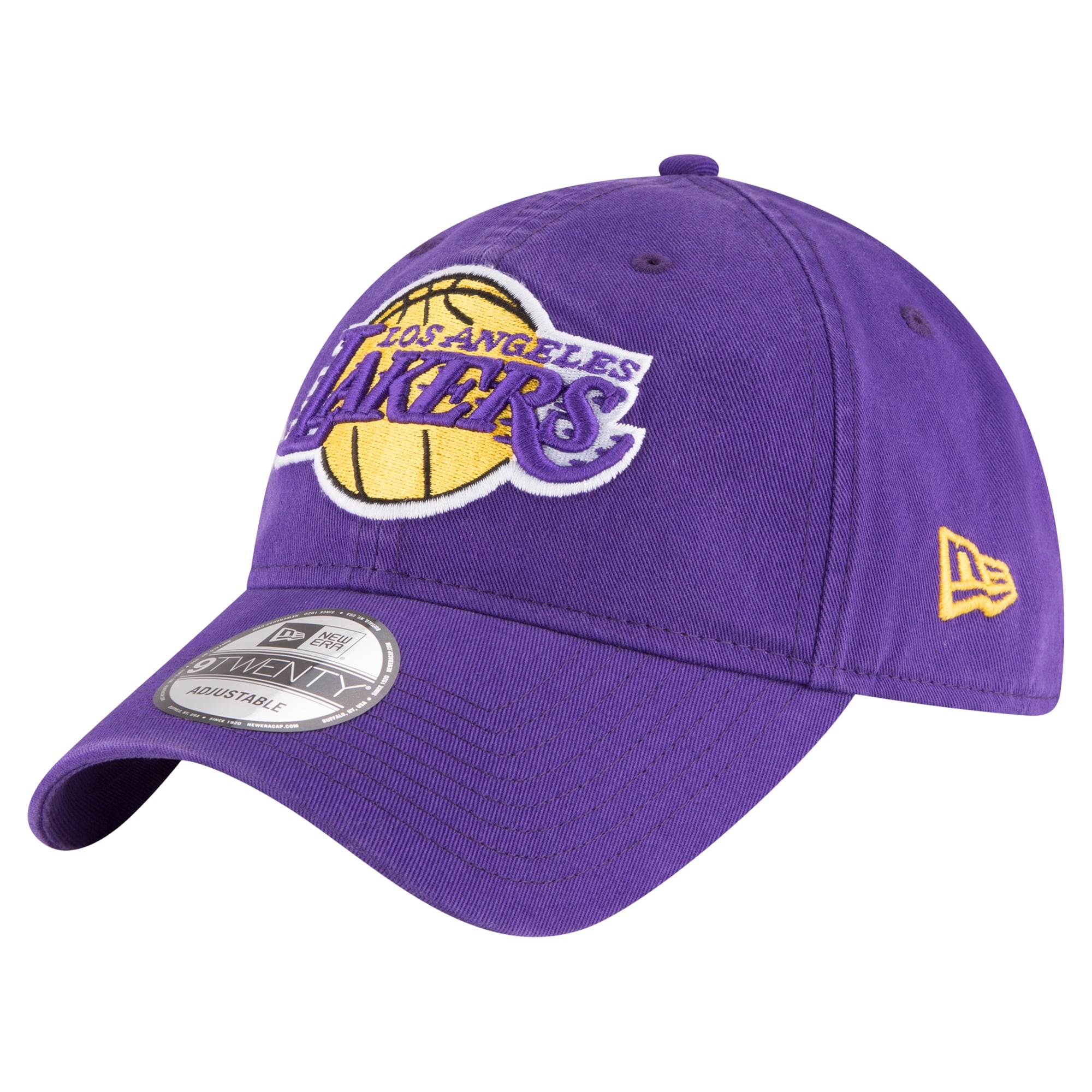 Men's Los Angeles Lakers New Era Purple Team 2.0 9TWENTY Adjustable Hat