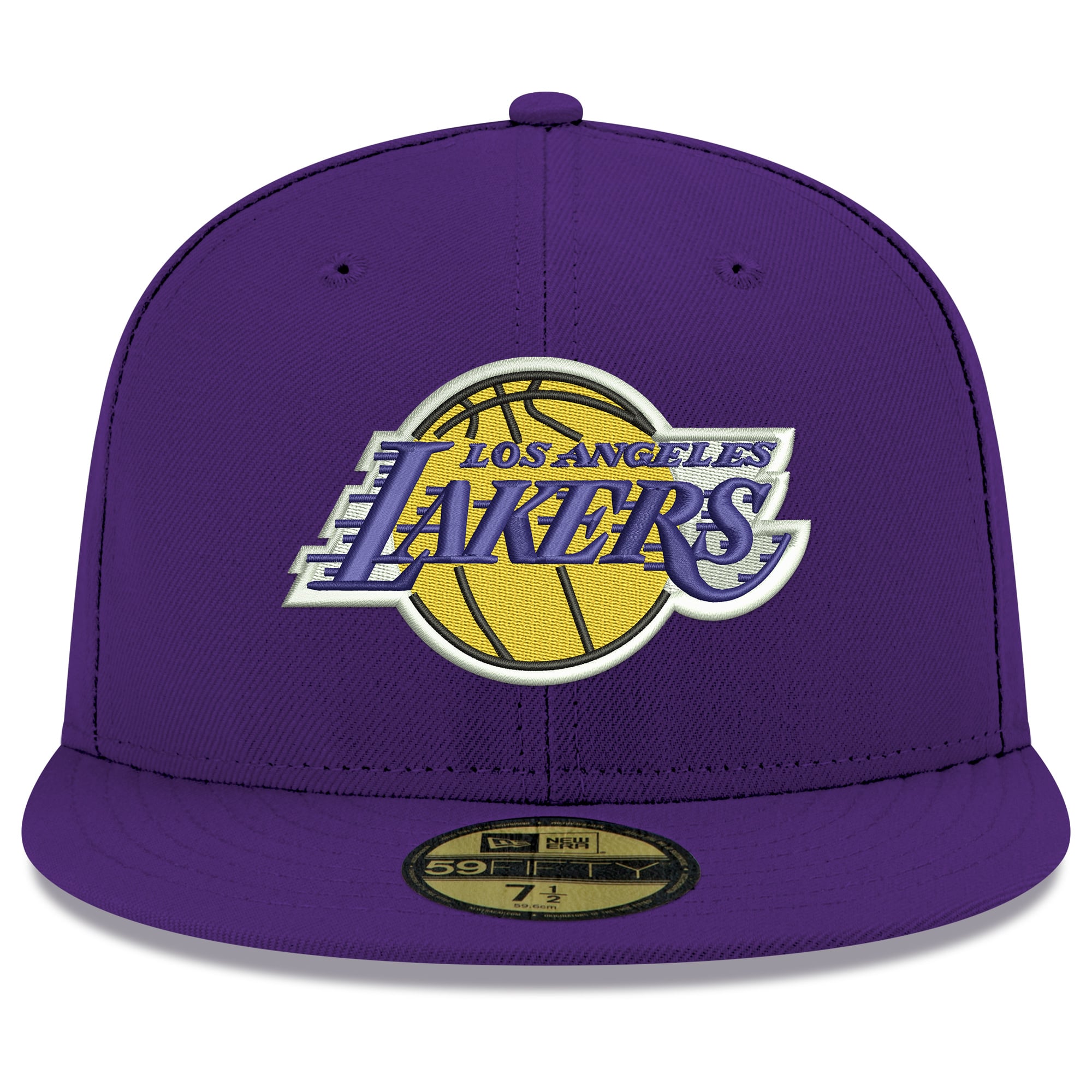 Men's New Era  Purple Los Angeles Lakers Team 59FIFTY Fitted Hat