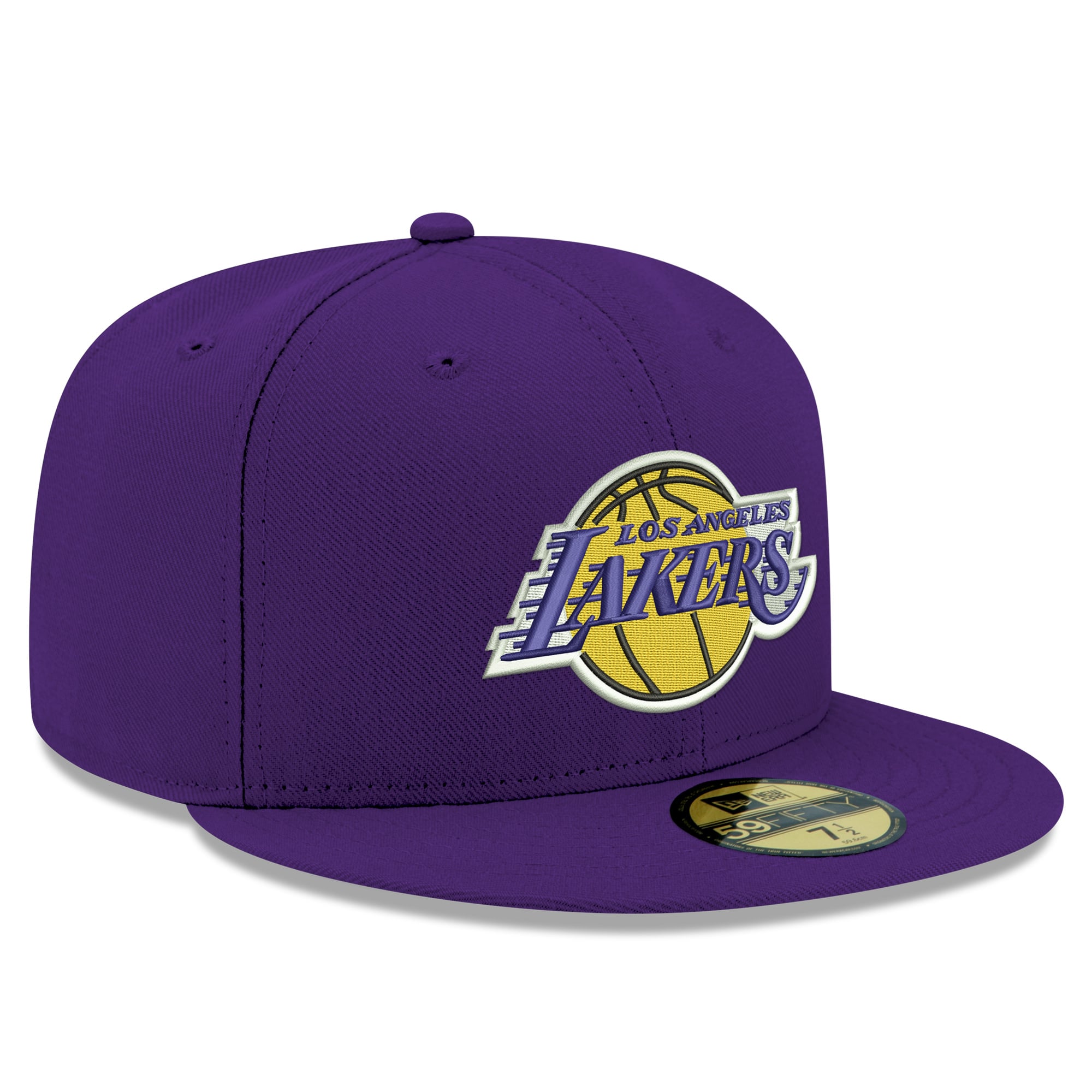 Men's New Era  Purple Los Angeles Lakers Team 59FIFTY Fitted Hat