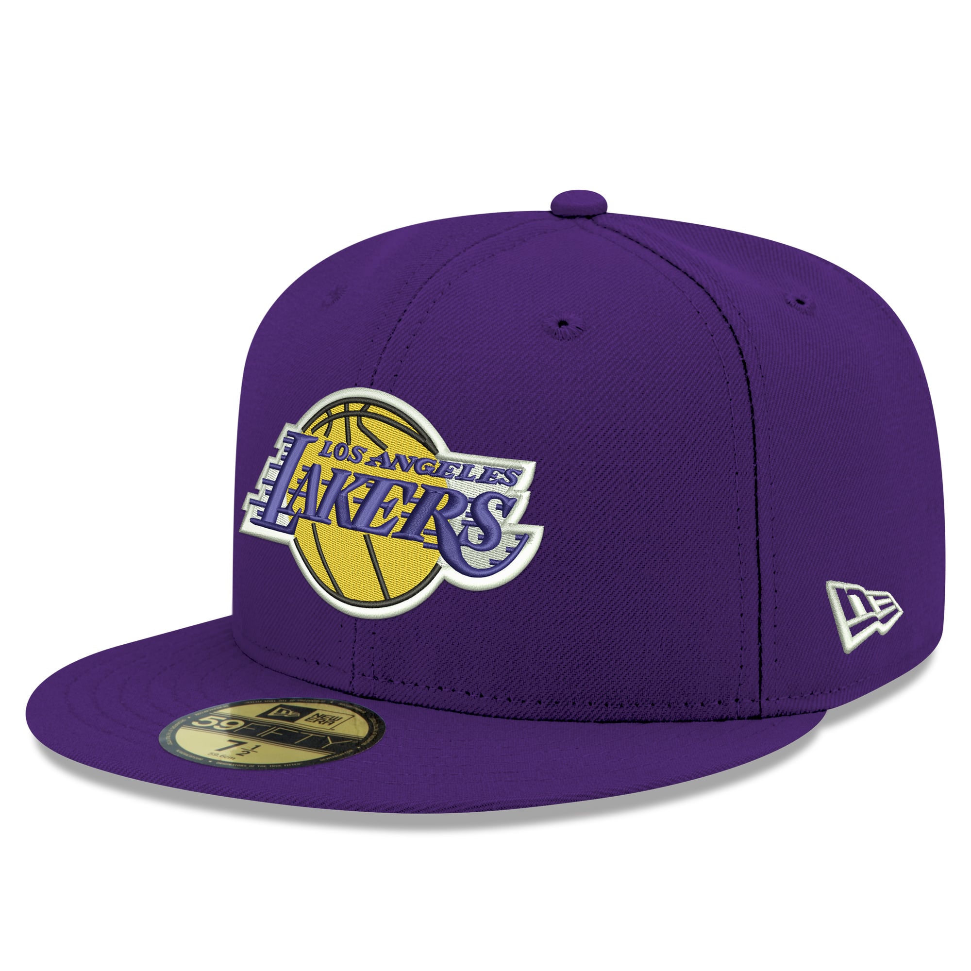 Men's Los Angeles Lakers New Era Purple Team 59FIFTY Fitted Hat